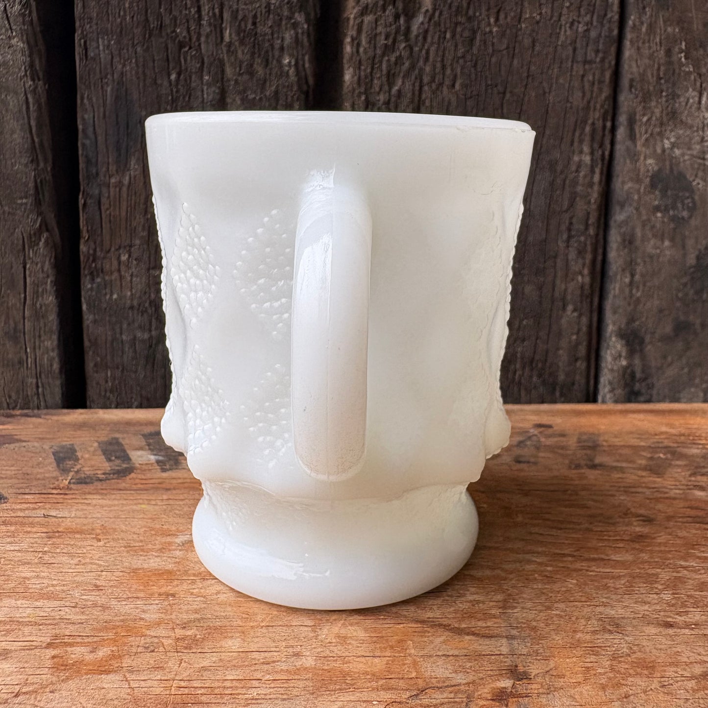 【1960s-1976 USA vintage】Fire-King Kimberley mug White