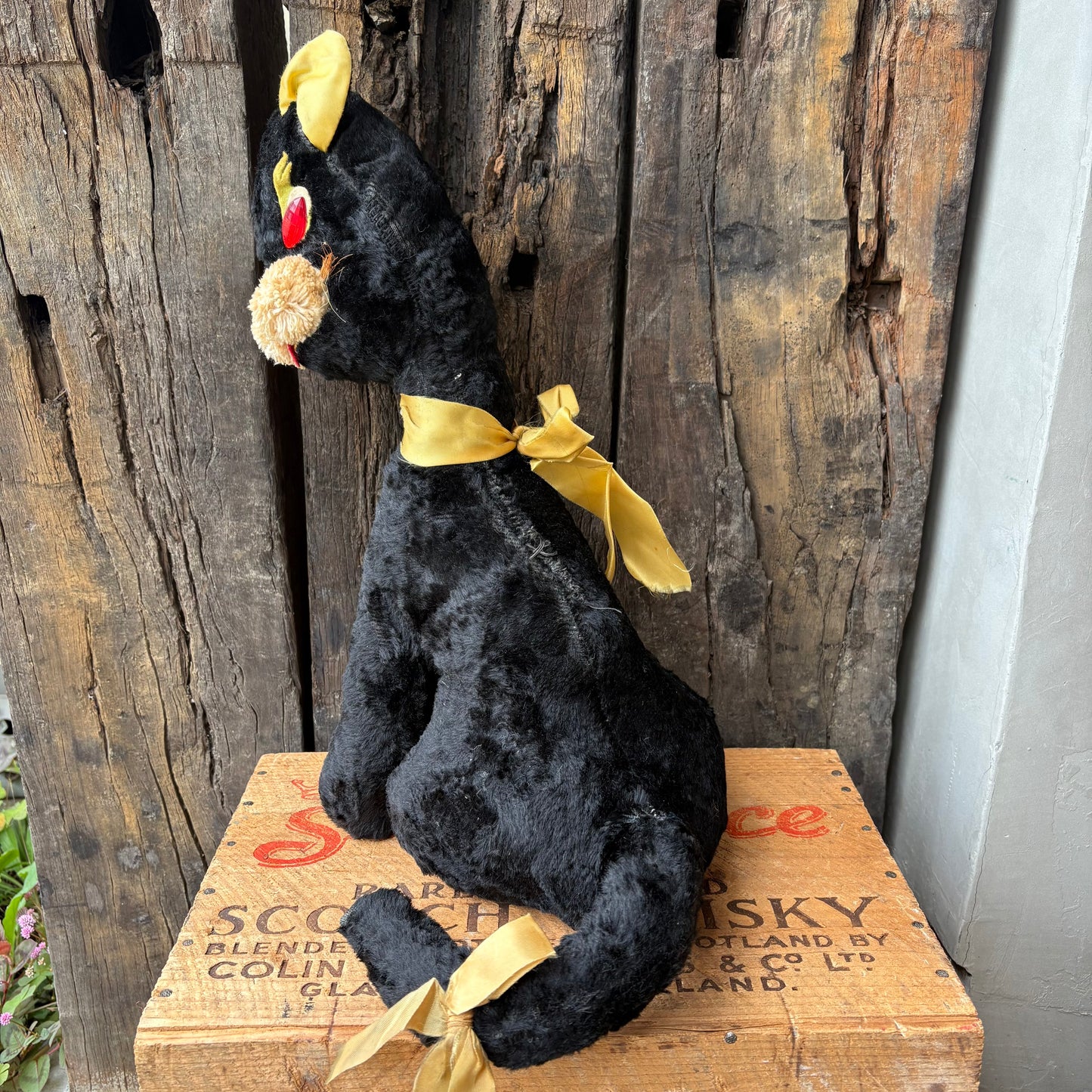 【1960s USA vintage】“Boo Boo Kitty” Black Cat Plush