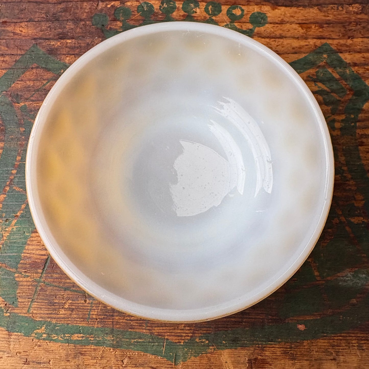 【1960-1976 USA vintage】Fire-King Kimberley bowl Yellow