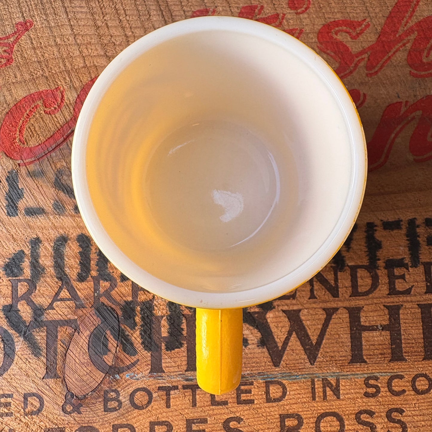 【USA vintage】 COOP Hazel Atlas mug yellow