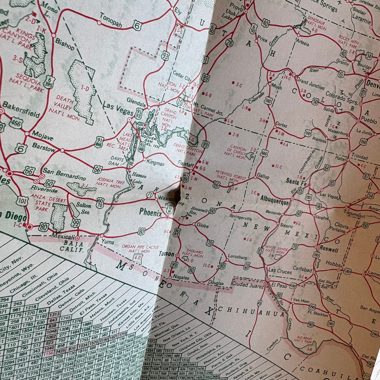 【1950s60s USA vintage】Sinclair Missouri Illustrated Road Map