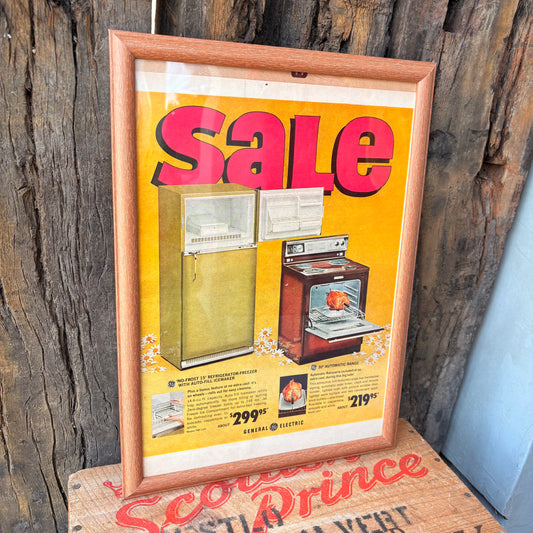 【USA Vintage】 LIFE Magazine Framed Ads General Electric