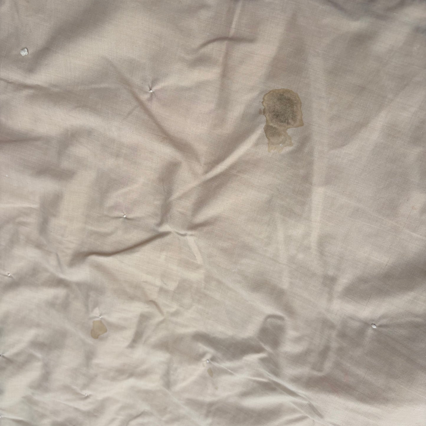 【1950s USA vintage】Feedsack Fabric Patchwork Quilt