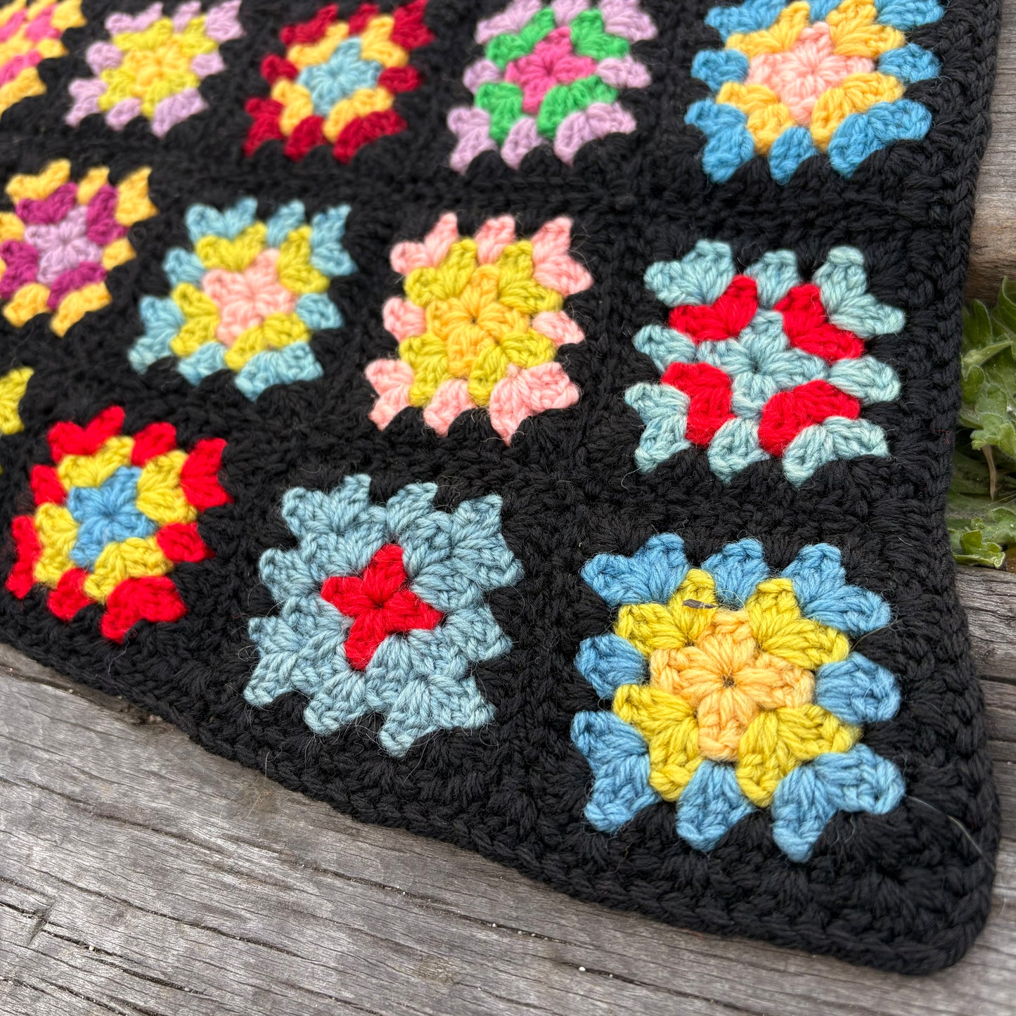 【USA vintage】Granny Square Blanket