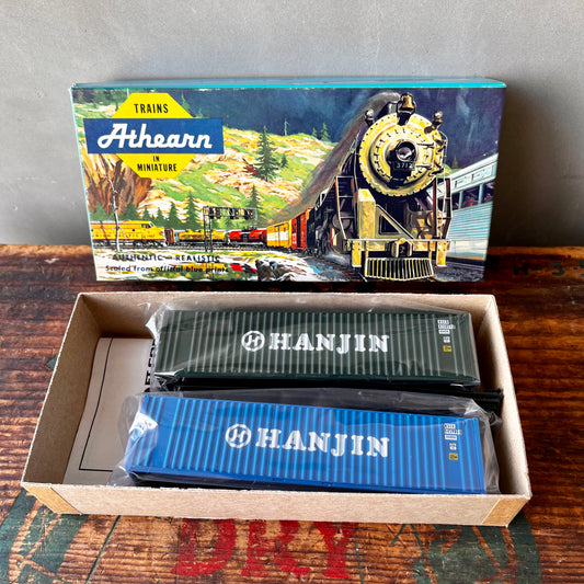 【USA vintage】ATHEARN 5743 40 FT CONTAINER 2-PACK HANJIN