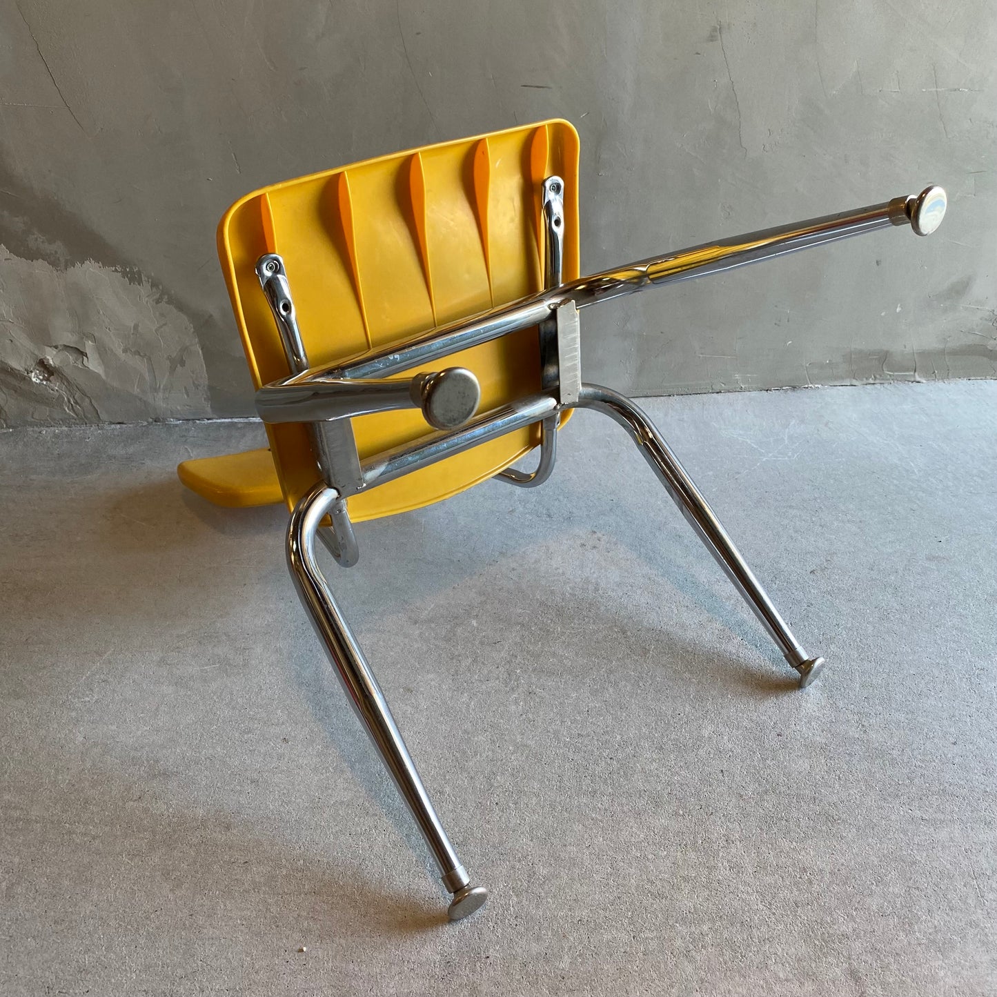 【USA vintage 】VIRCO kids chair yellow M