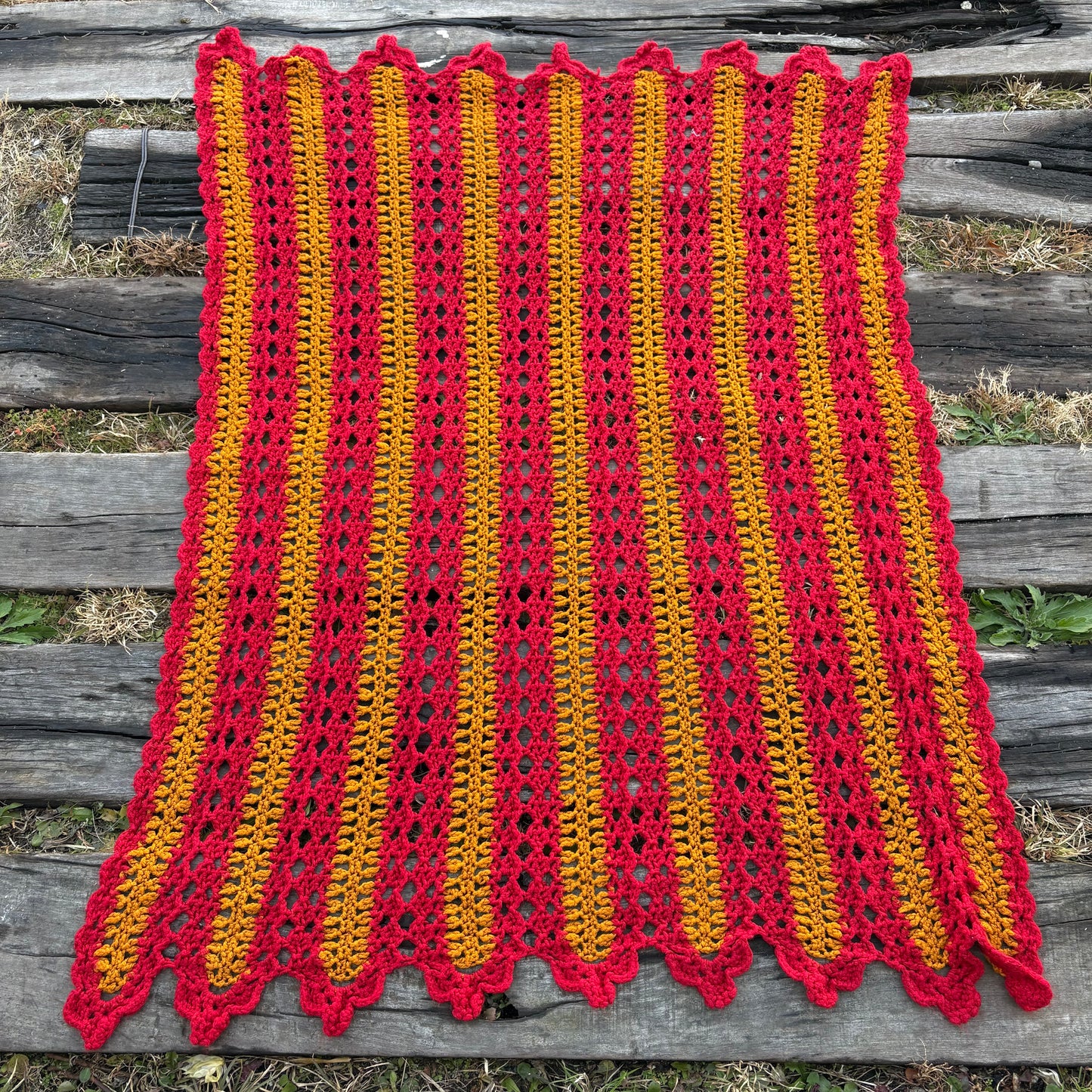 【USA vintage】granny blanket