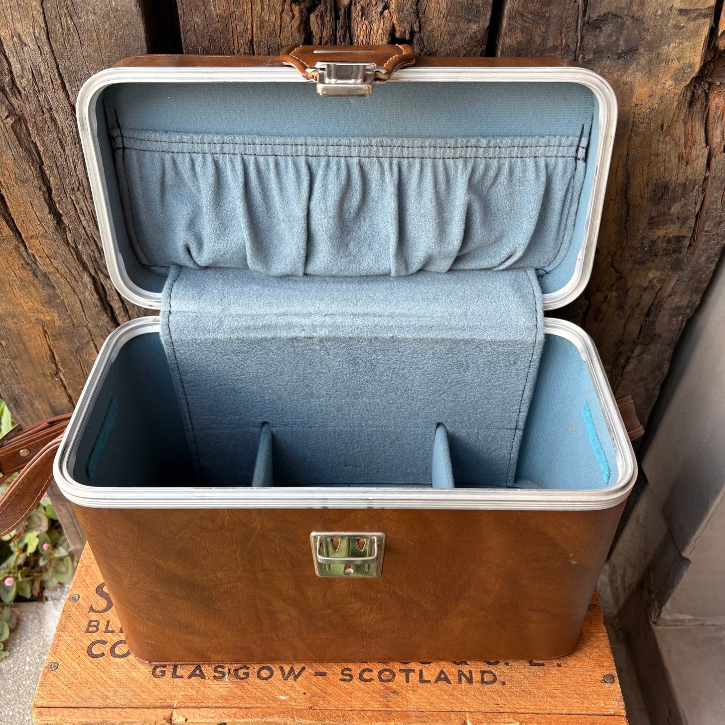 【1970s USA vintage】Leather Camera Bag