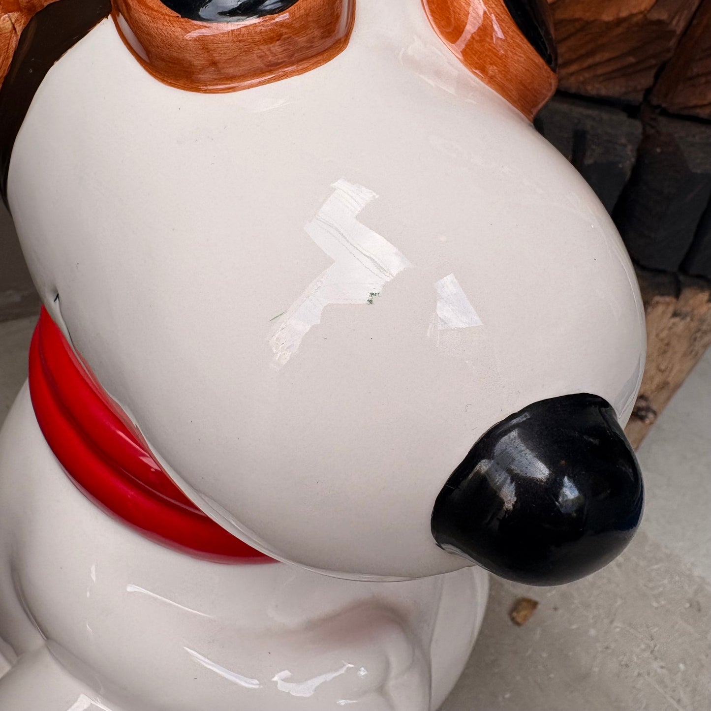 【1990s vintage】SNOOPY Flying Ace Cookie Jar Peanuts Benjamin & Medwin