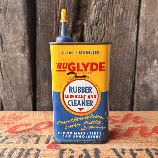 【1950-60s USA vintage】RUGLYDE Rubber Lubricant & Cleaner Can