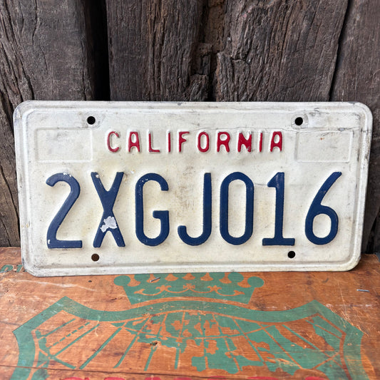 【1960s-1980s USA vintage】California License Plate