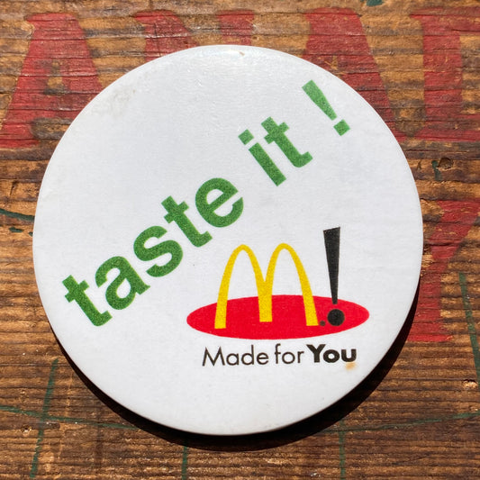 【USA vintage】缶バッジ McDonald
