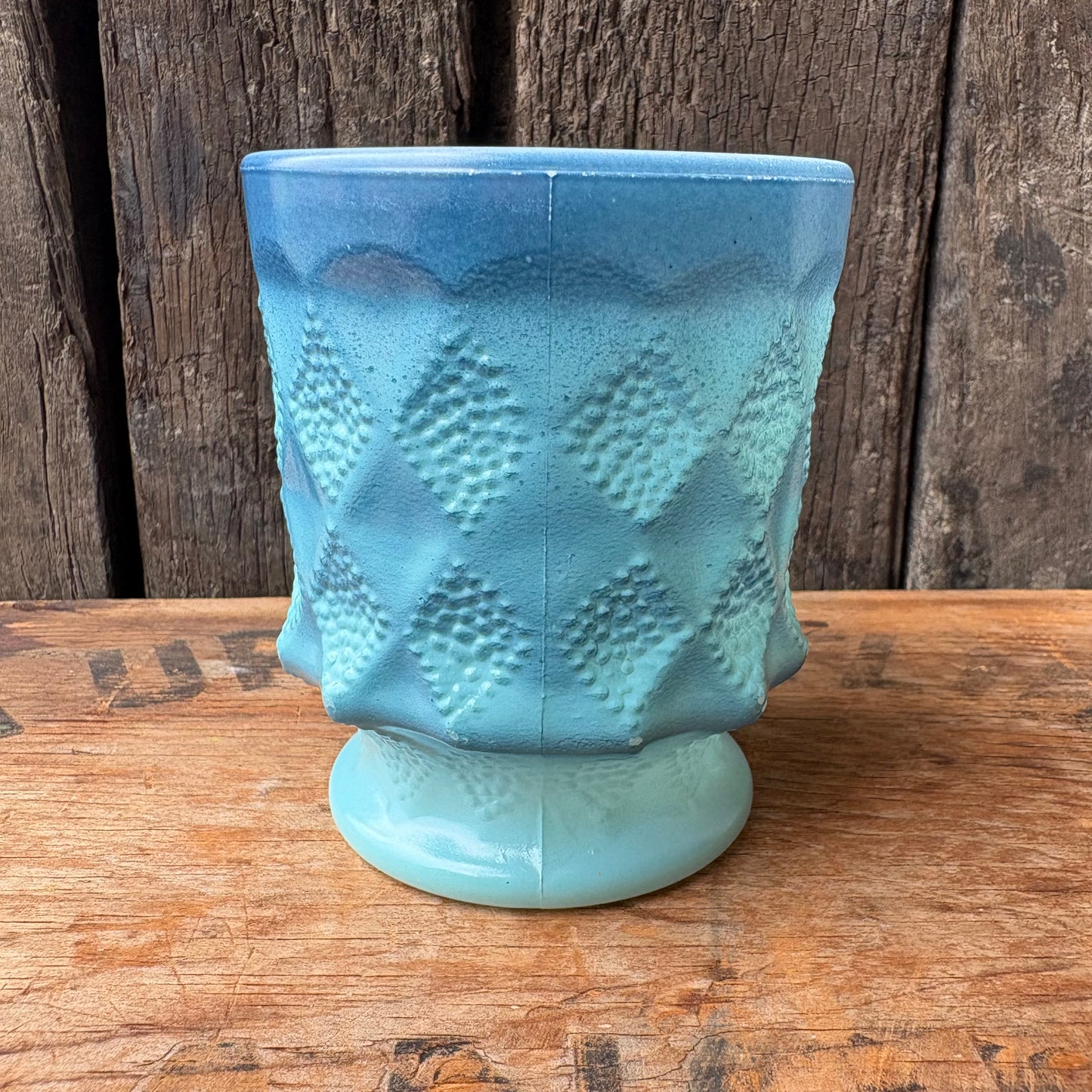 【1960s-1976 USA vintage】Fire-King Kimberley mug Blue