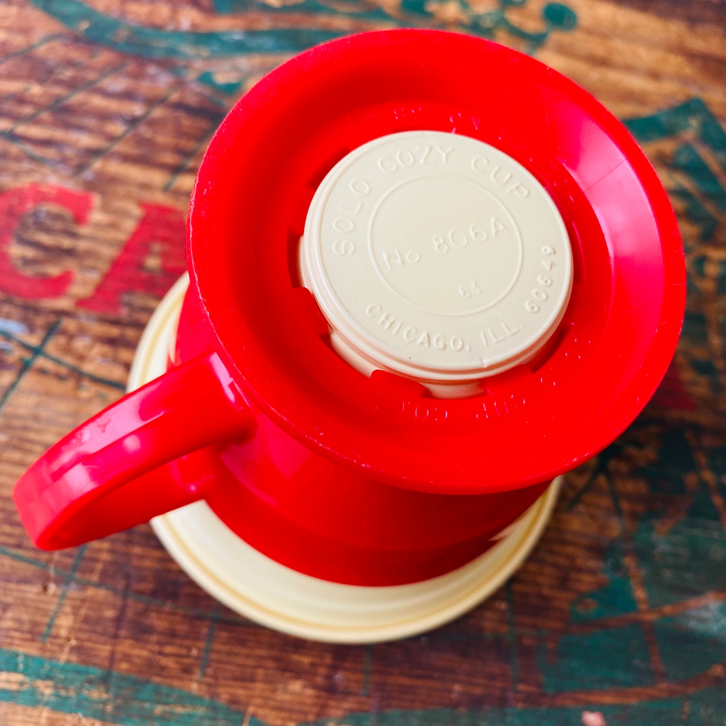 【1970s USA vintage】SOLO COZY CUP RED