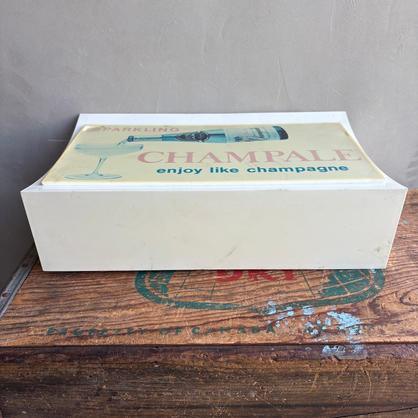 【1960s USA vintage】SPARKLING CHAMPALE ライト バーサイン 看板