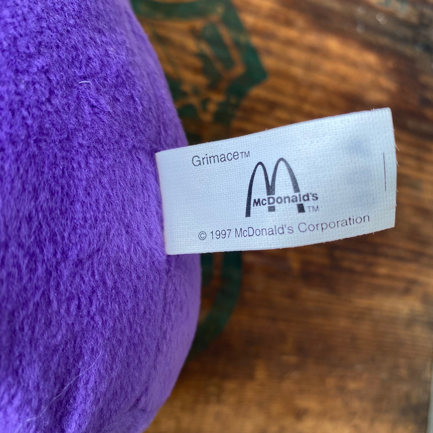 【1997】McDonald GRIMACE plush doll