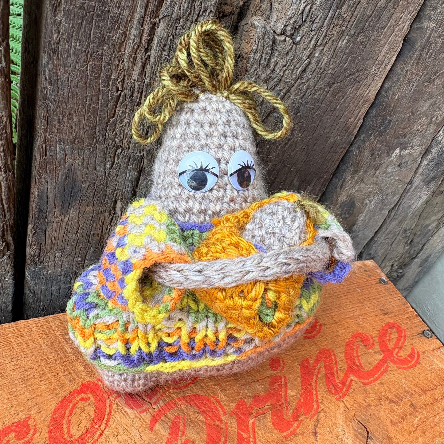 【USA vintage】handmade knitted plush toy