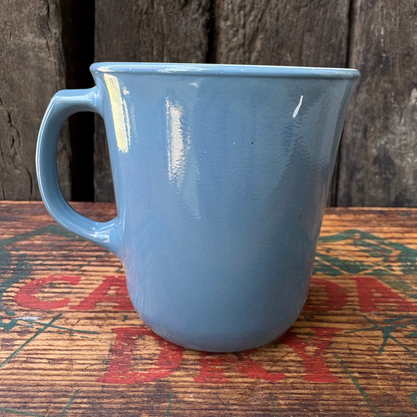【USA vintage】PYREX mugcup Blue