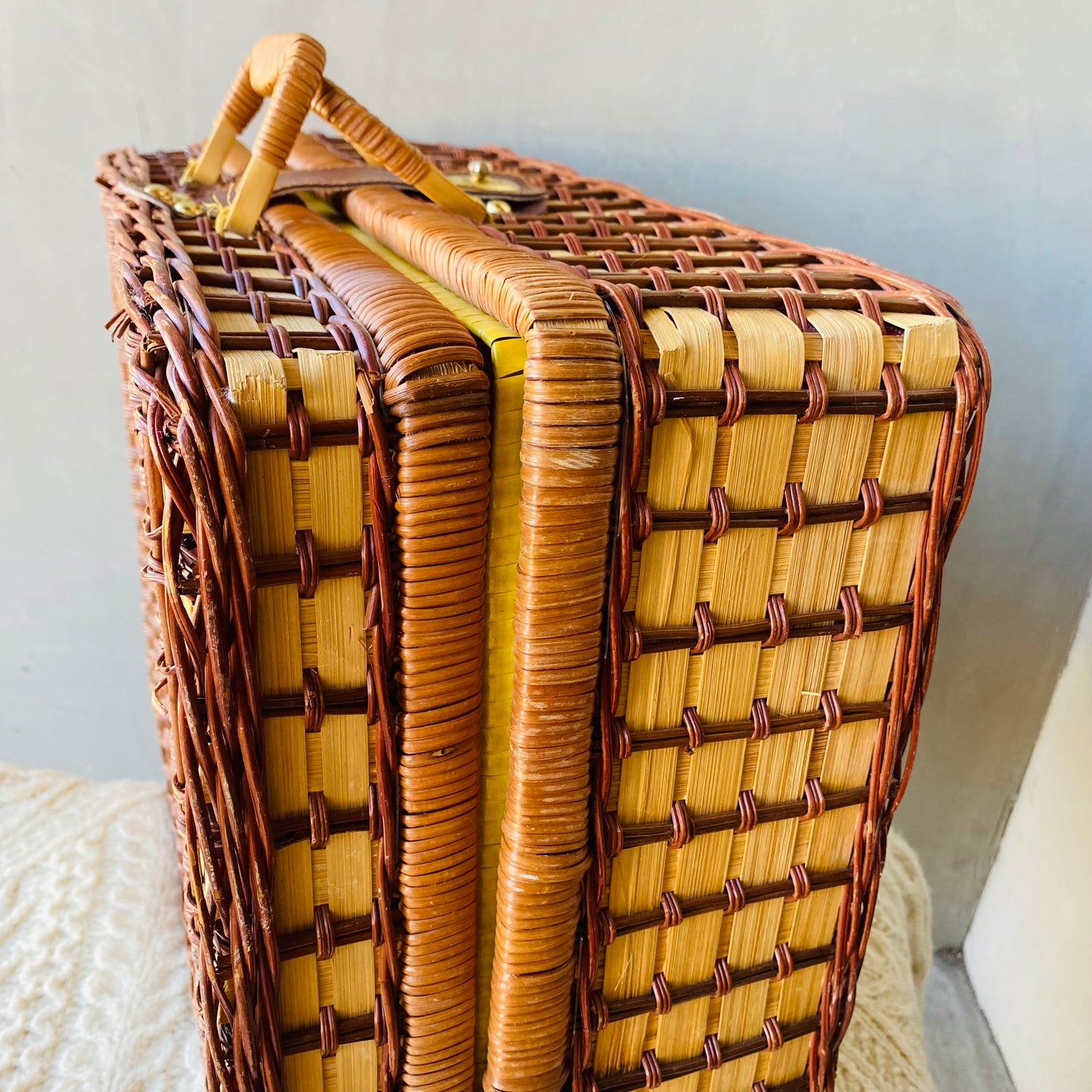 【vintage】picnic basket