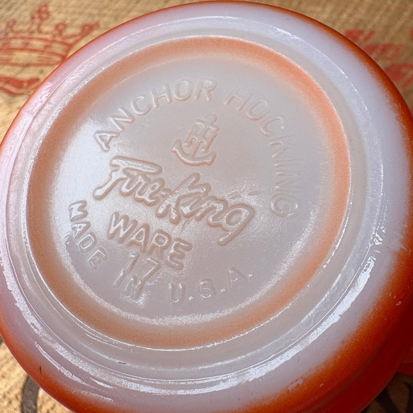 【1960s USA vintage】Fire-King Red