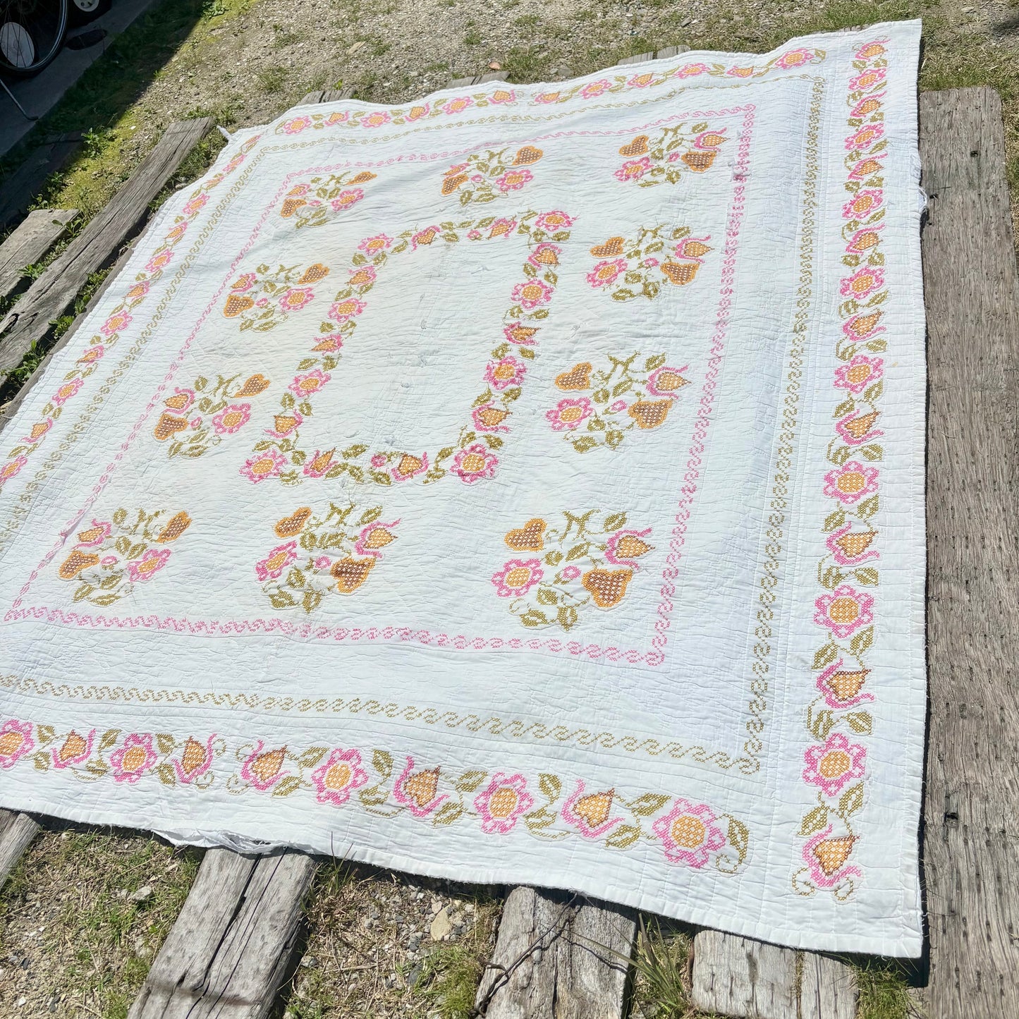 【USA Vintage】Floral Quilt