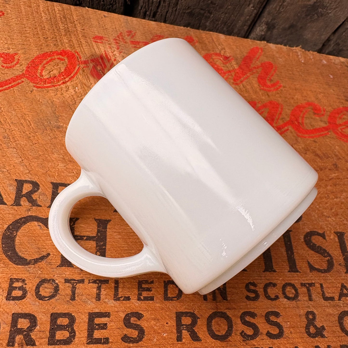 【USA vintage】Hazel-Atlas Milk Glass Mug