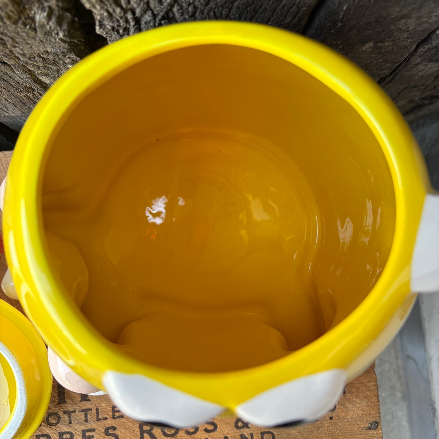 【1990s-2000s】M&M’s Yellow Ceramic Cookie Jar