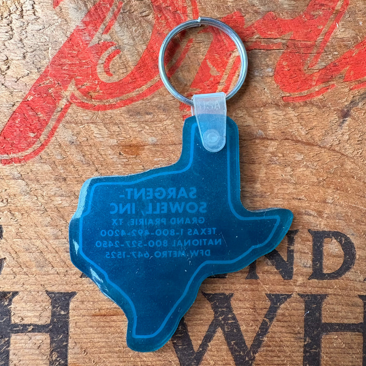 【1980s USA vintage】Advertising Key Ring SARGENT-SOWELL, INC