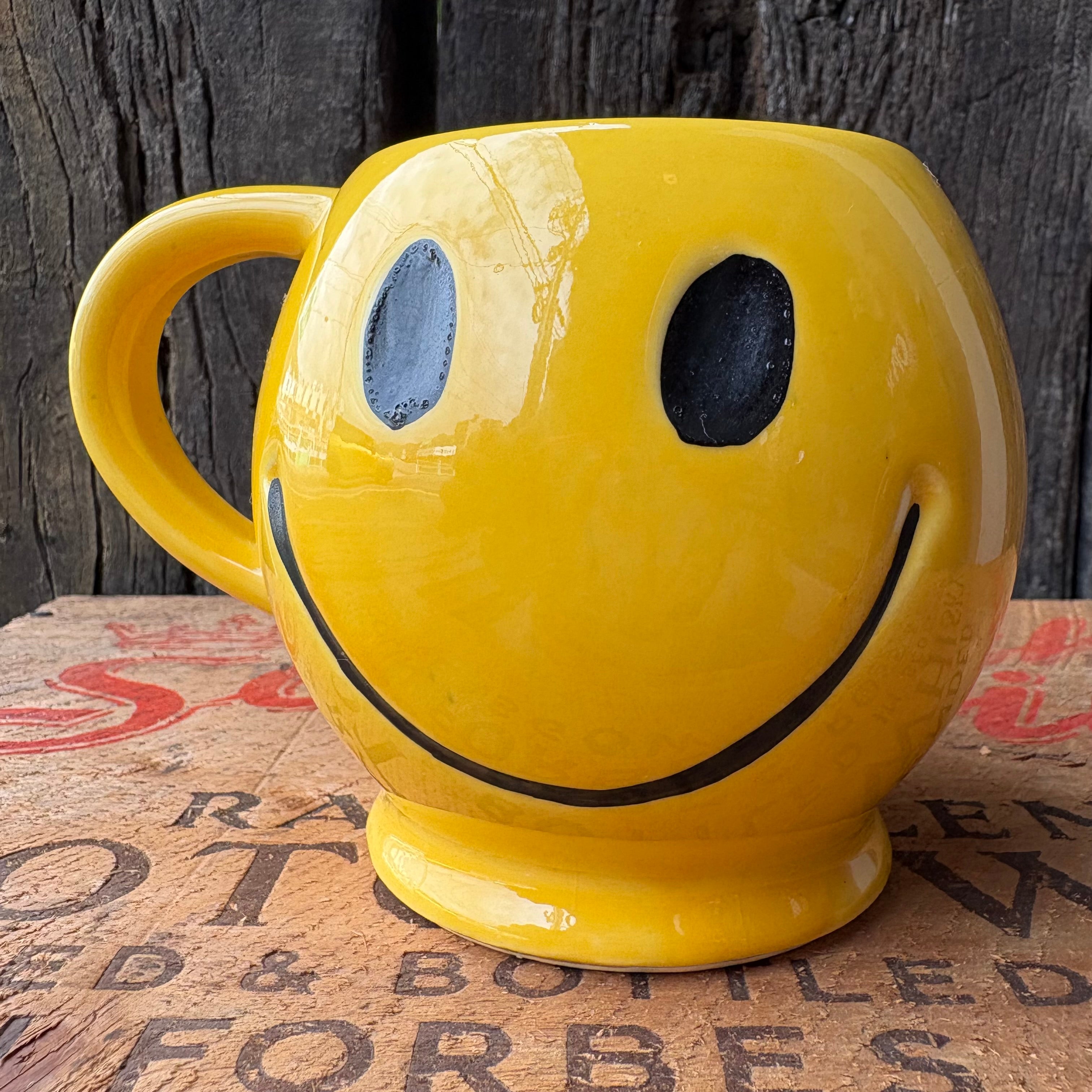 【1970s USA vintage】マッコイ スマイリー フェイス マグカップ 1970s USA vintage】McCoy Smiley Face mugcup – 雑貨屋ポッポ