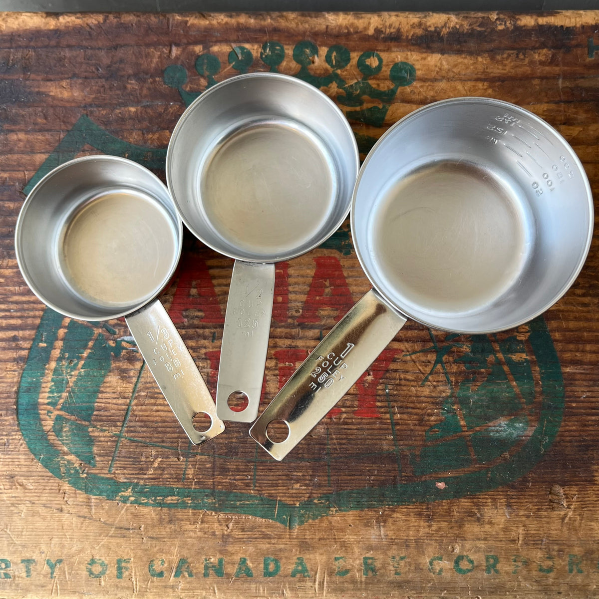 Foley Cup 【USA vintage】Foley Measuring Cups Set of Three – 雑貨屋ポッポ