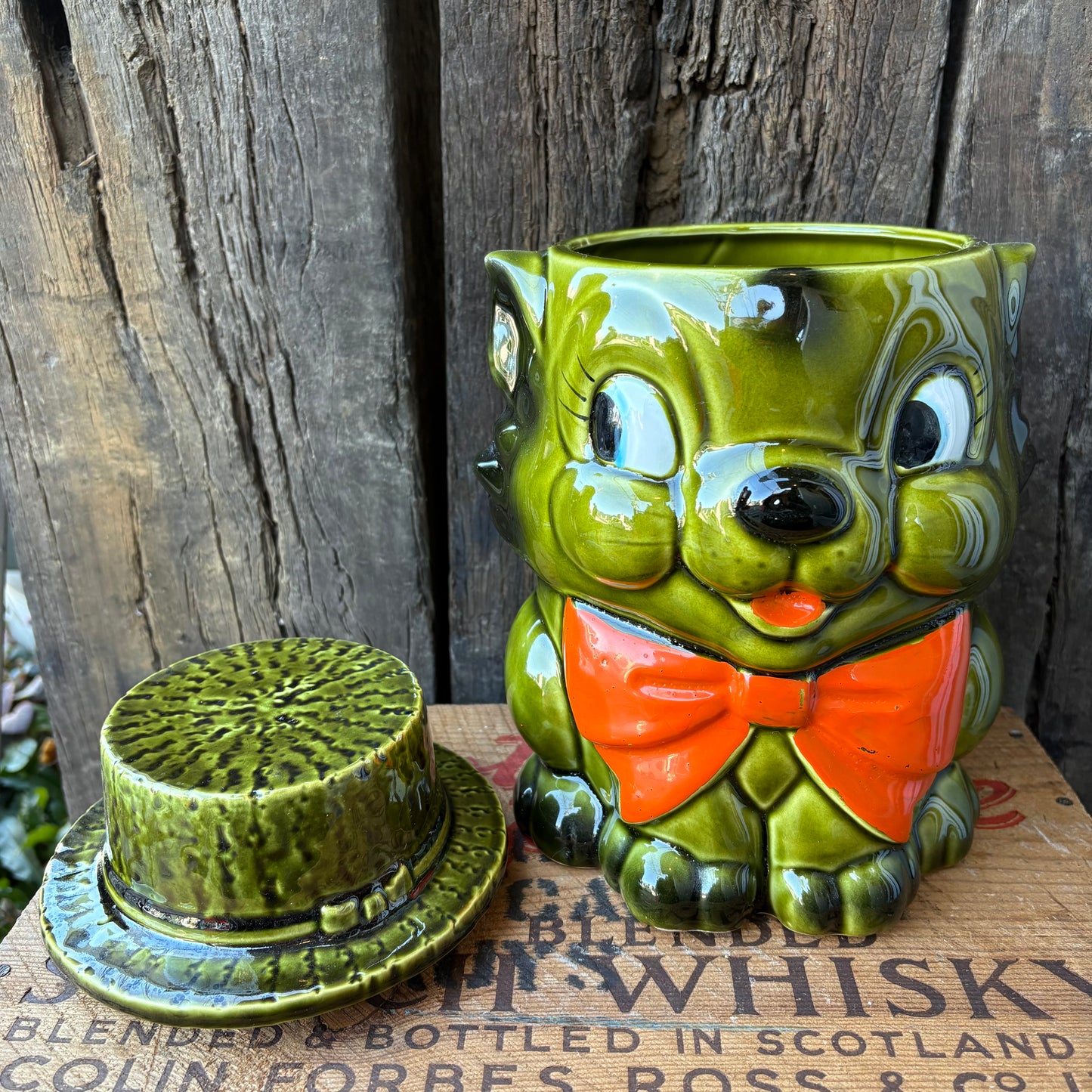 【1950s JAPAN vintage】Ceramic Cookie Jar