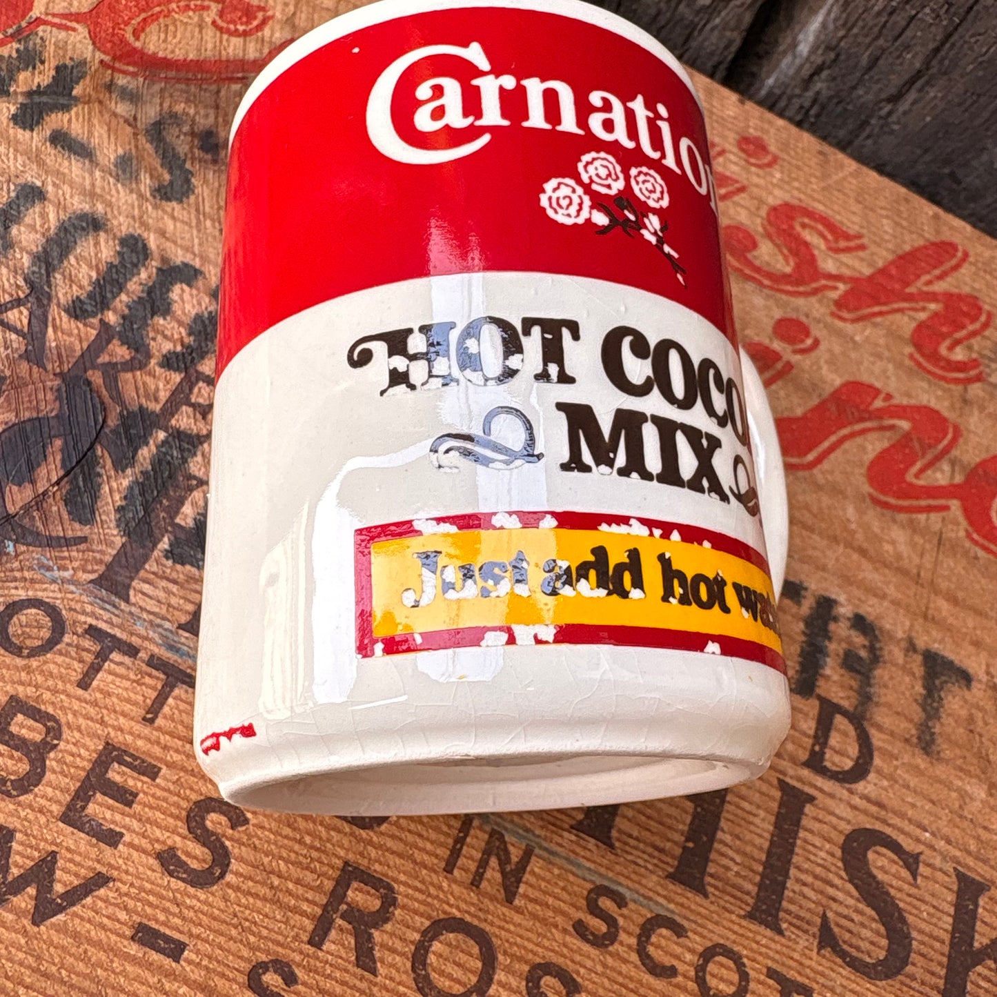 【1970s-1980s USA vintage】Carnation HOT COCOA MIX Mugcup