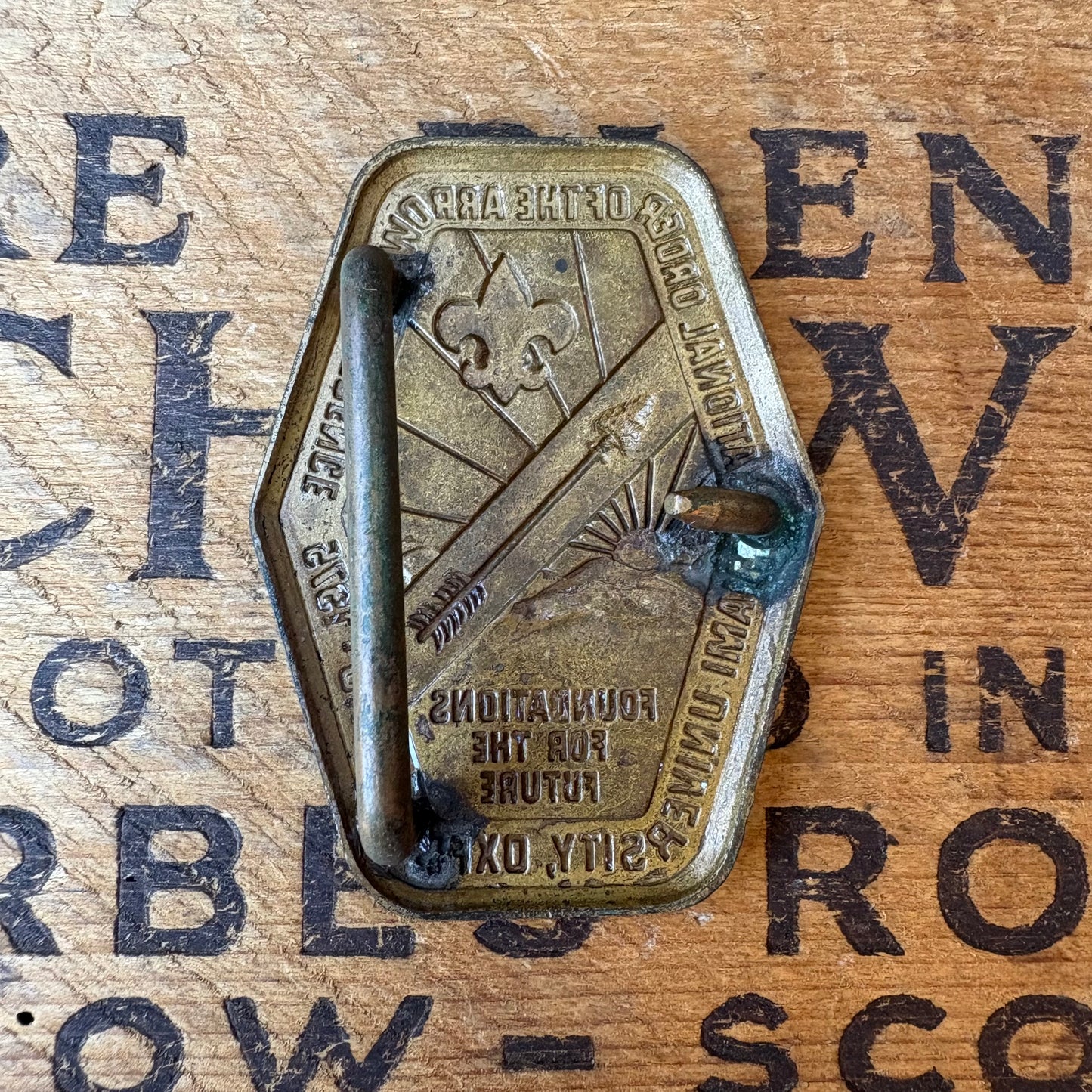【1973 USA vintage】National Order of the Arrow Conference Boy Scouts Belt Buckle