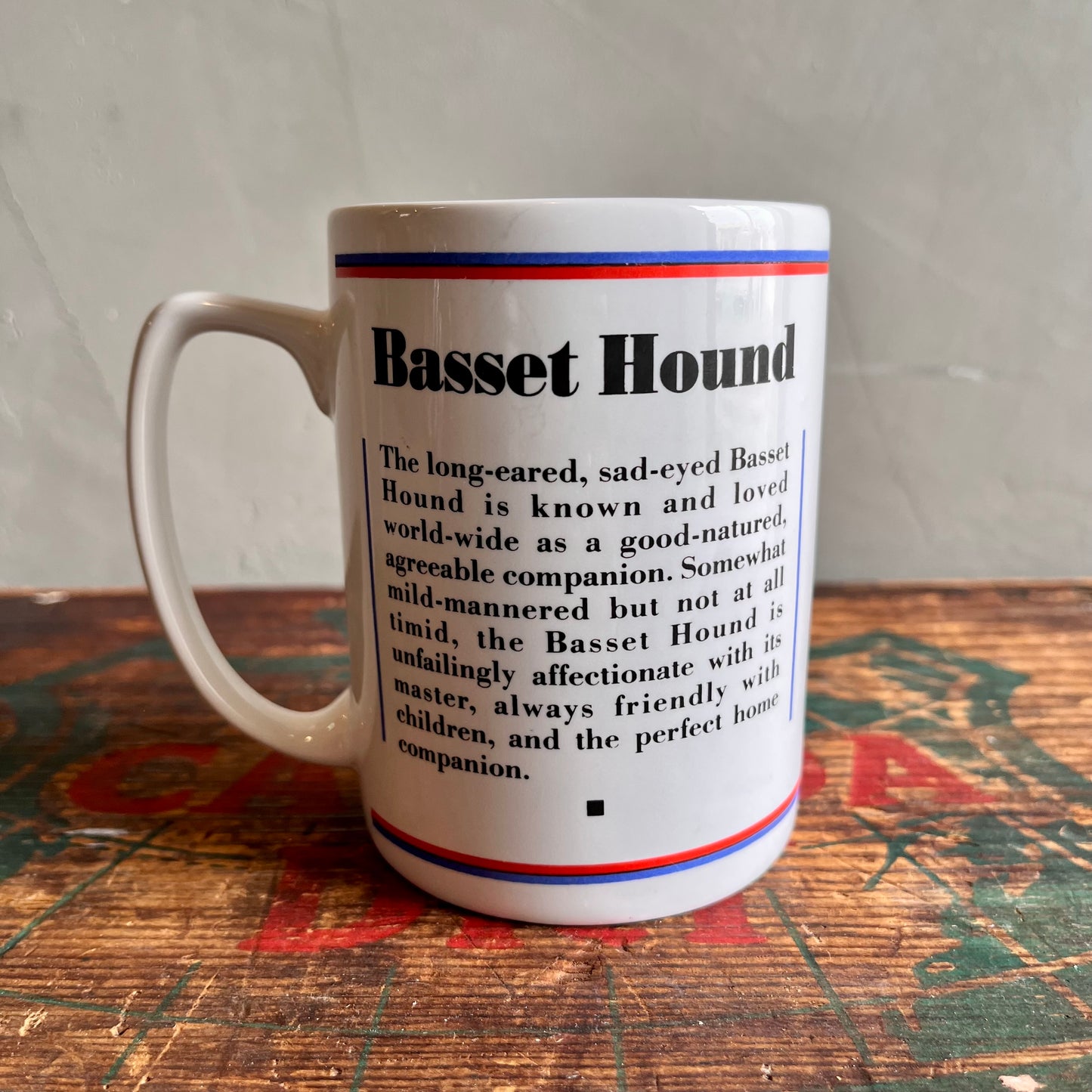 【USA vintage】PAPEL Basset Hound mug
