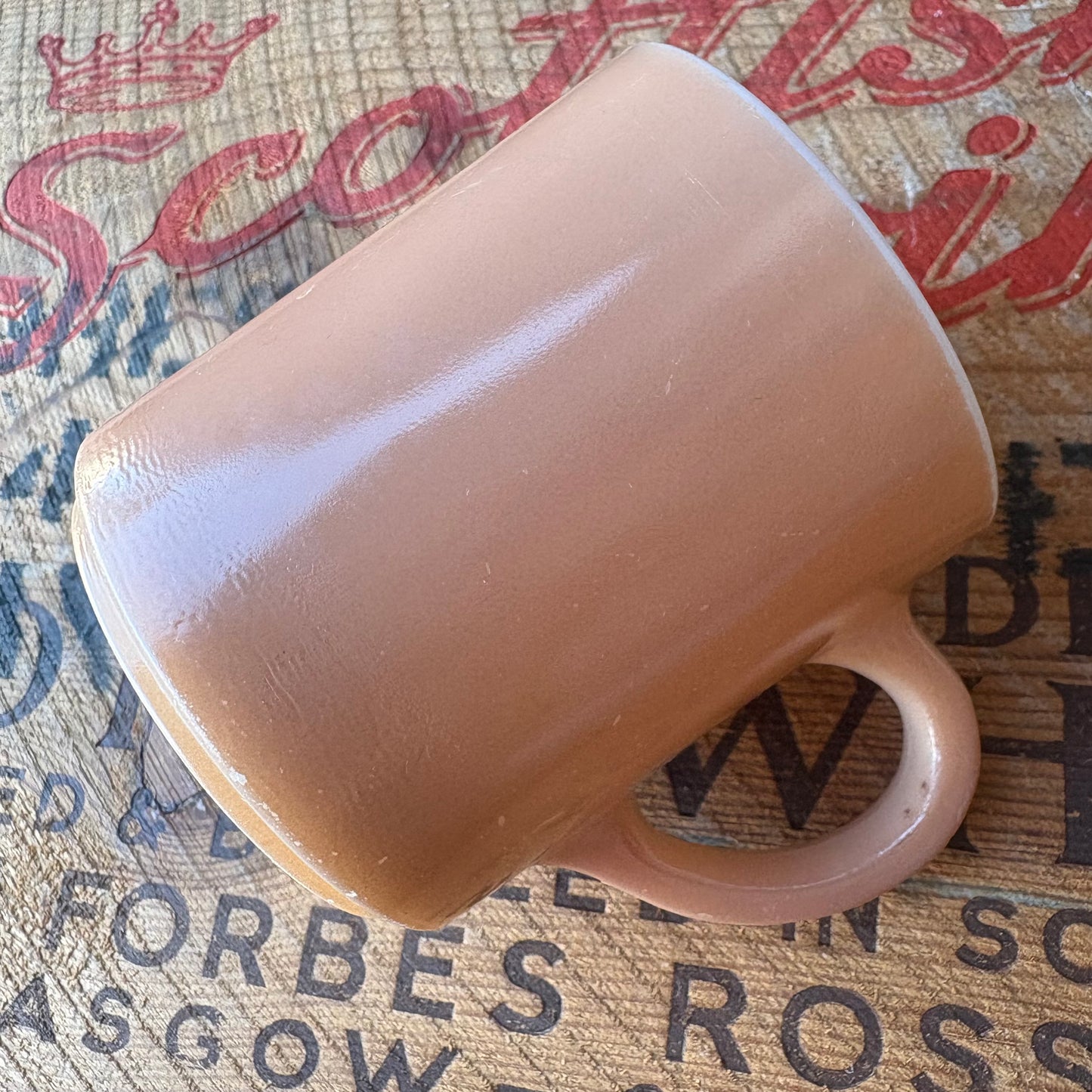 【USA vintage】HAZEL ATLAS mug cup Beige