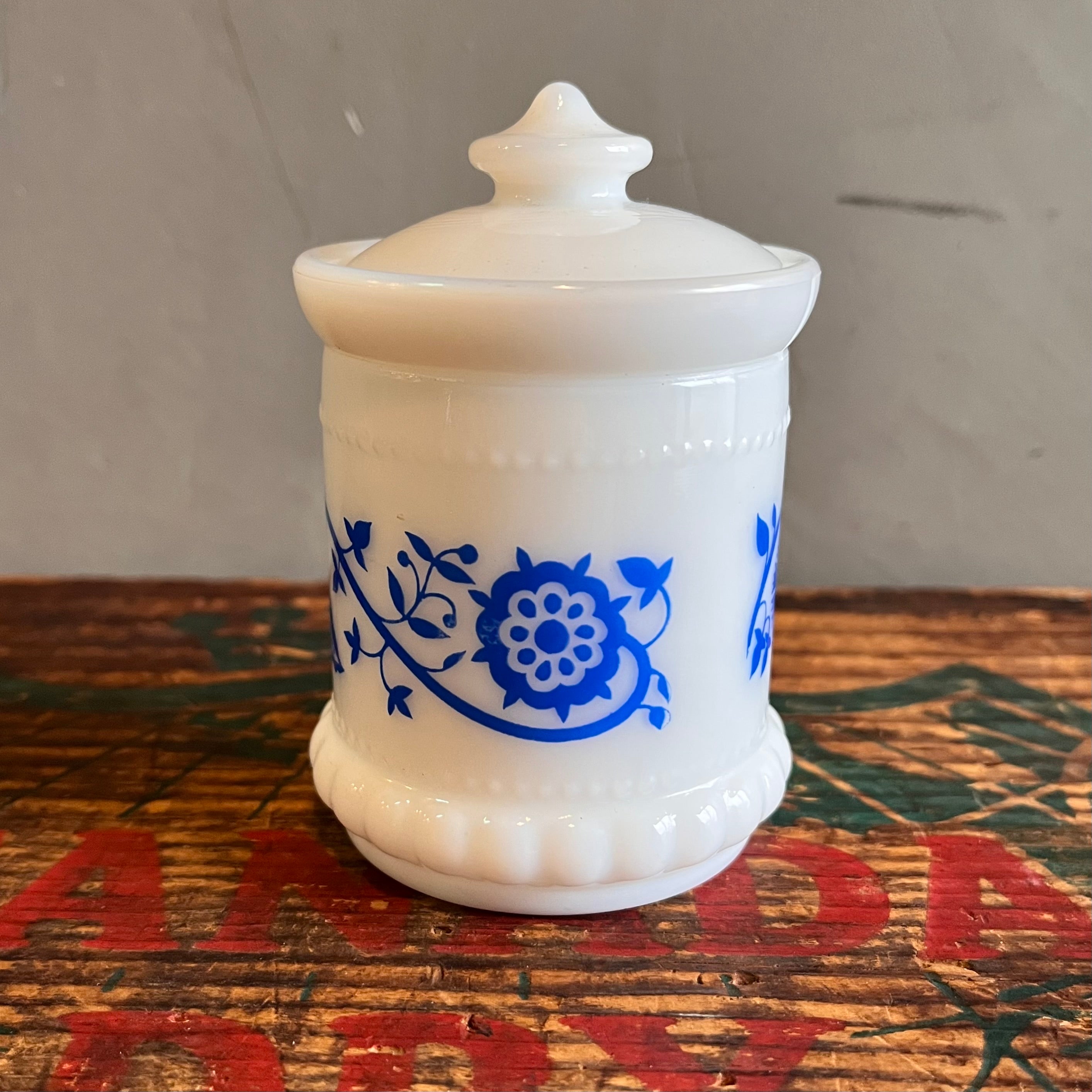 【USA vintage】Hazel Atlas Spice Jar Sweet Pea スパイスジャー