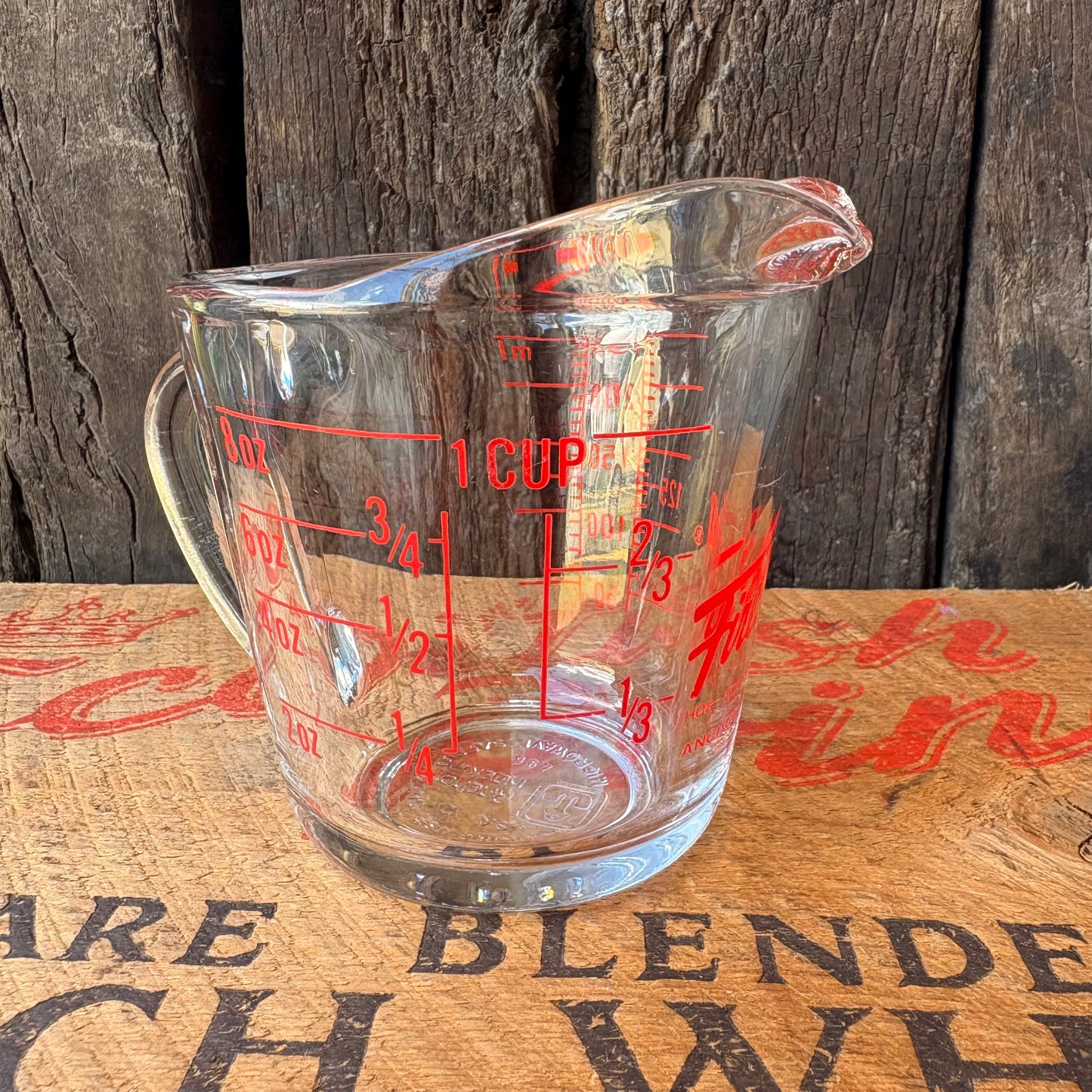 【1970s-1980s USA vintage】Fire-King 250ml Glass Measuring Cup