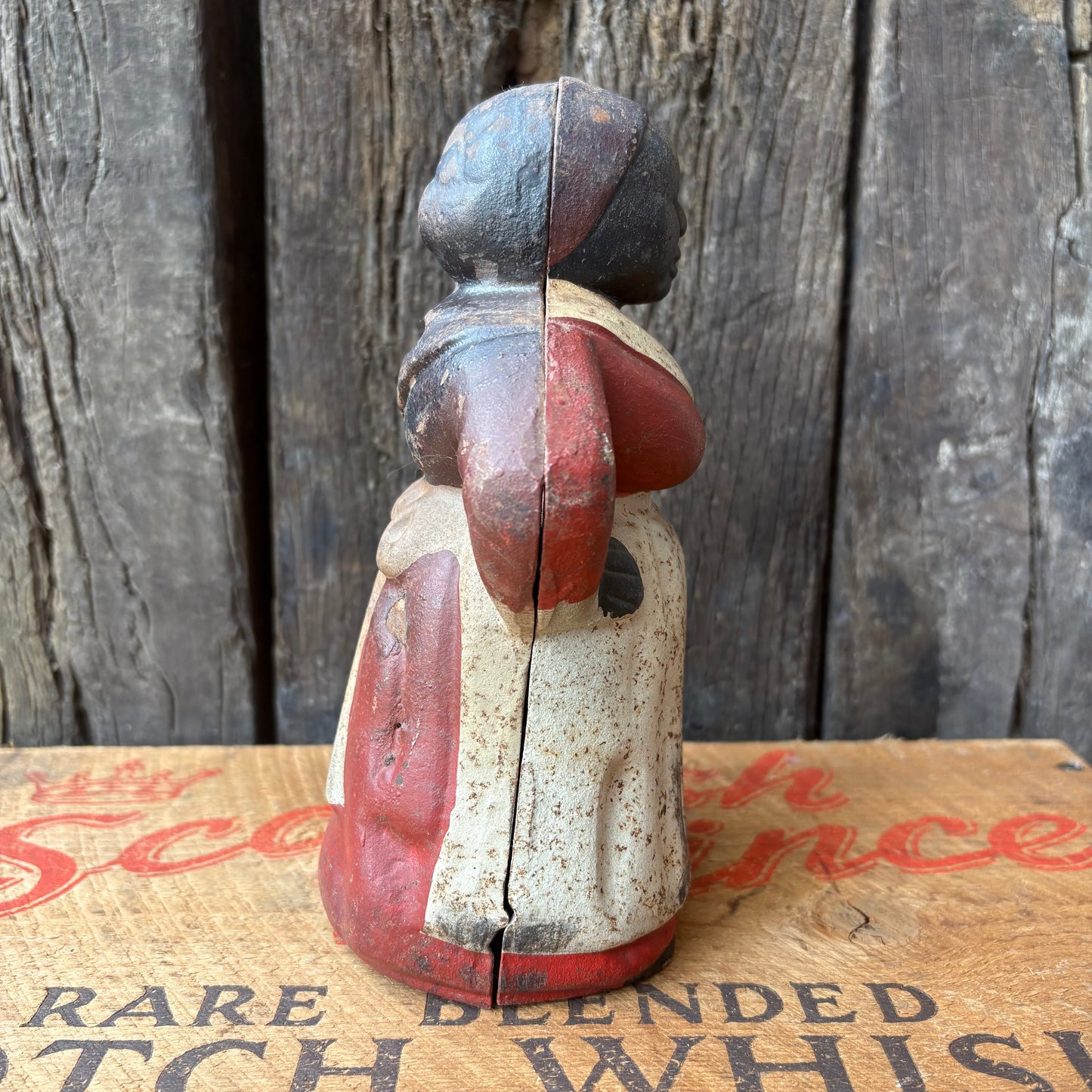 【USA vintage】Aunt Jemima Cast Iron Coin Bank