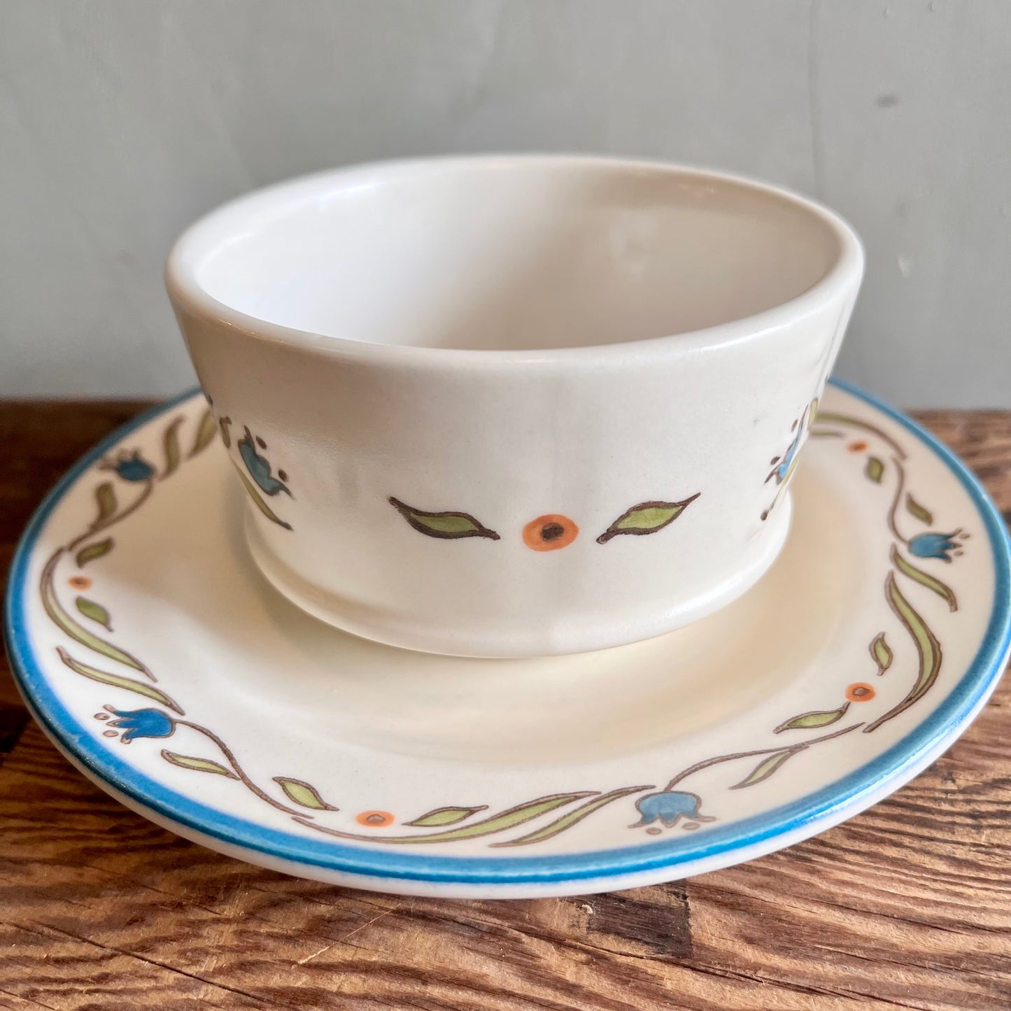 【USA ‘66 vintage】Metlox Poppytrail California Cup & saucer