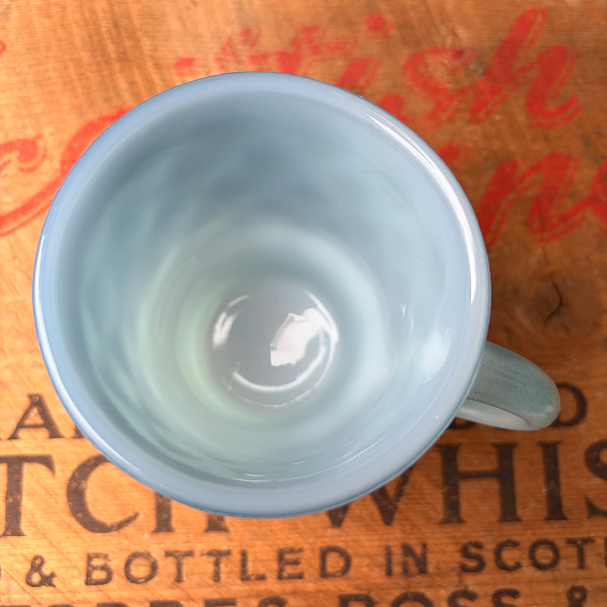 【1960s-1976 USA vintage】Fire-King Kimberley mug Blue
