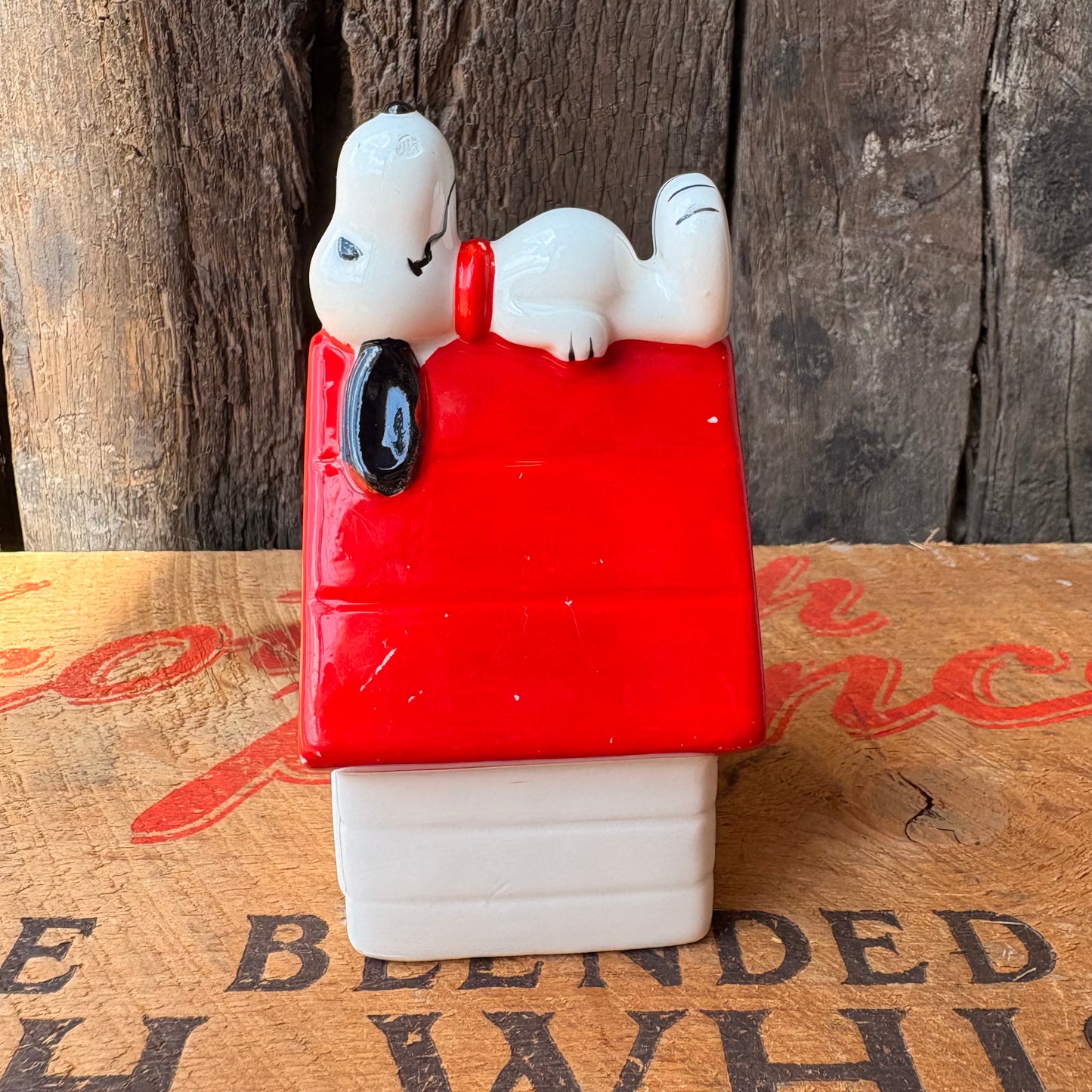 【1970s USA vintage】Determined Snoopy Coin Bank