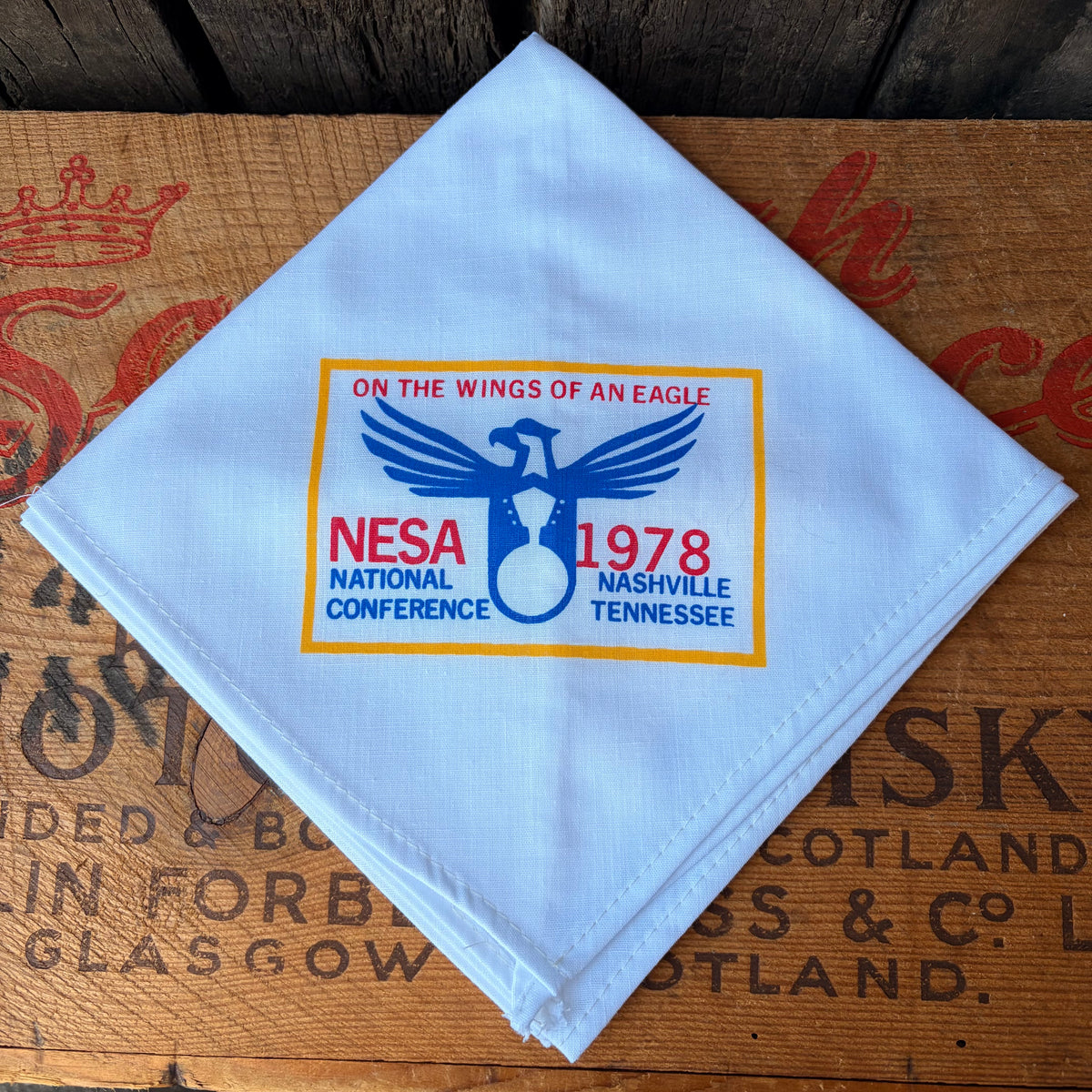 【1970s USA vintage】NESA 1978 NATIONAL CONFERENCE Neckerchief