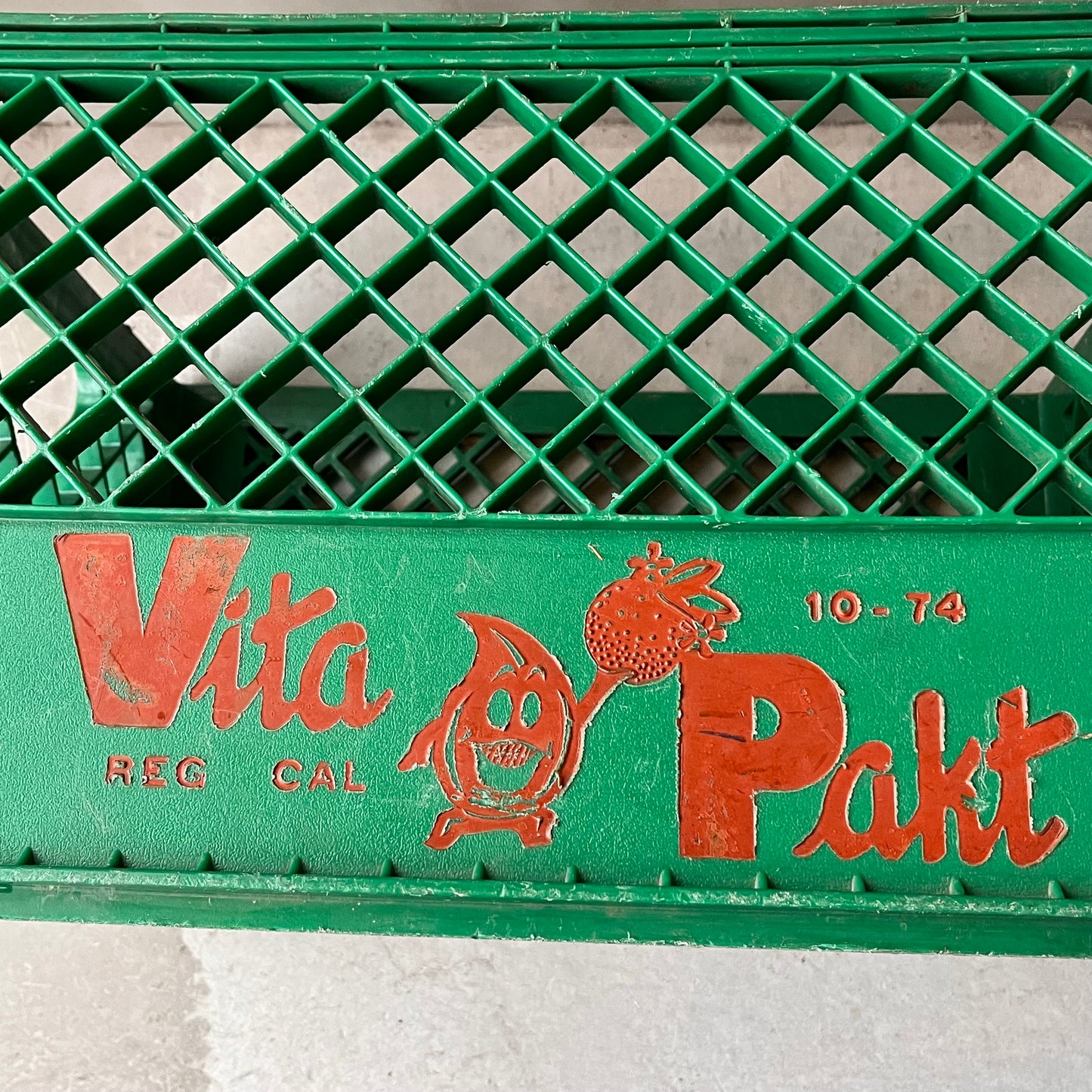 【USA vintage】Vita Pakt Juice プラスチック　コンテナ