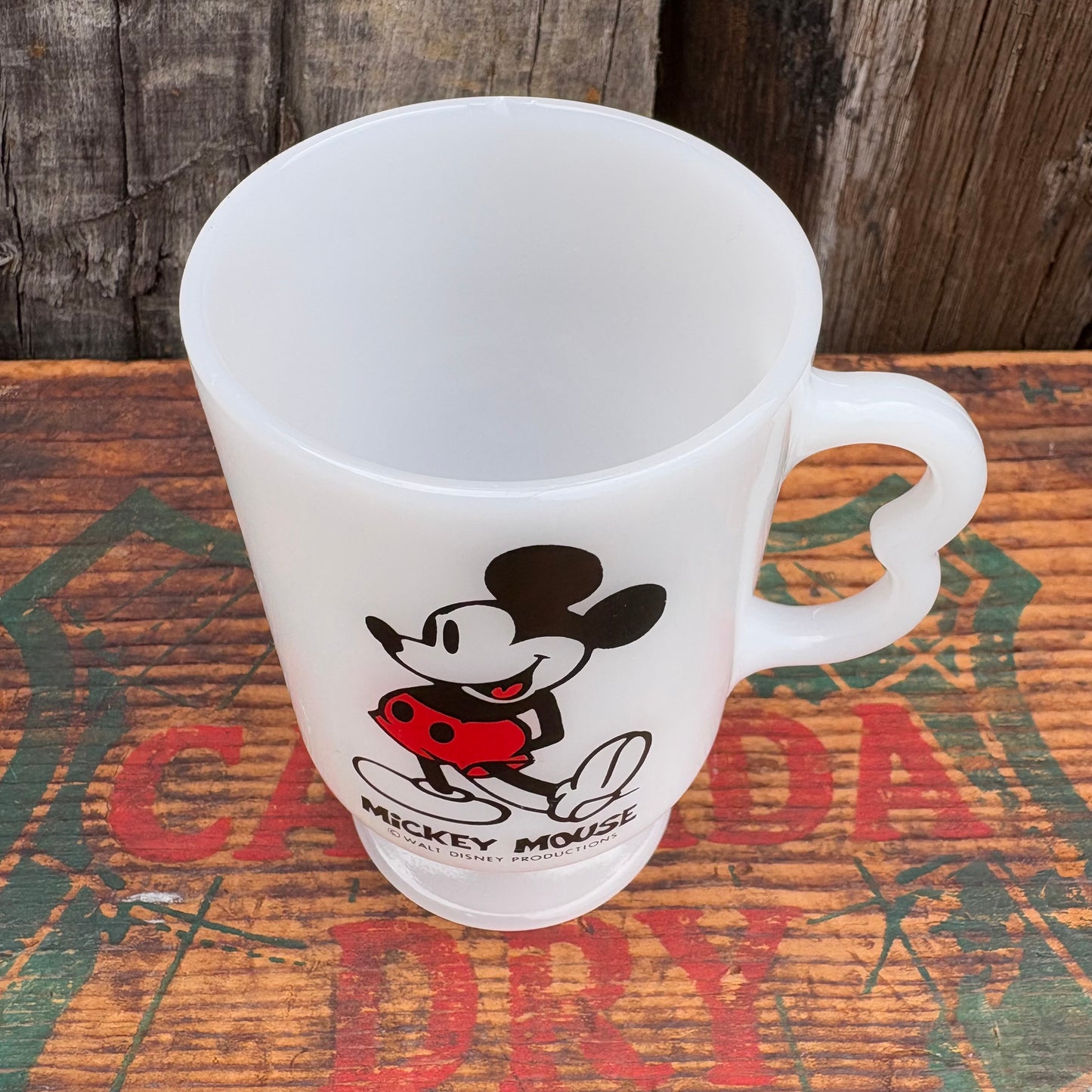 【1970s USA vintage】FEDERALMickey Ｍouse Footed mug up