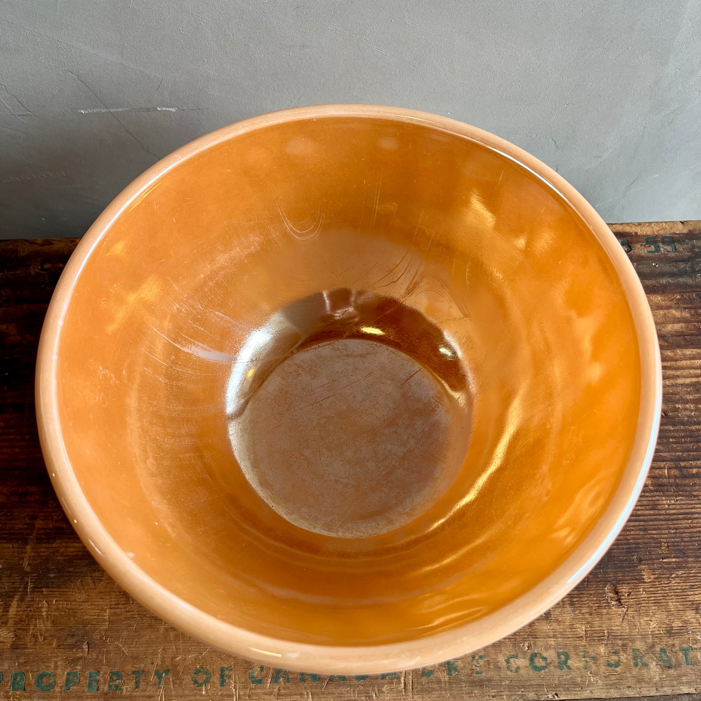 【USA vintage】Fire-King Peach Luster Mixing Bowl