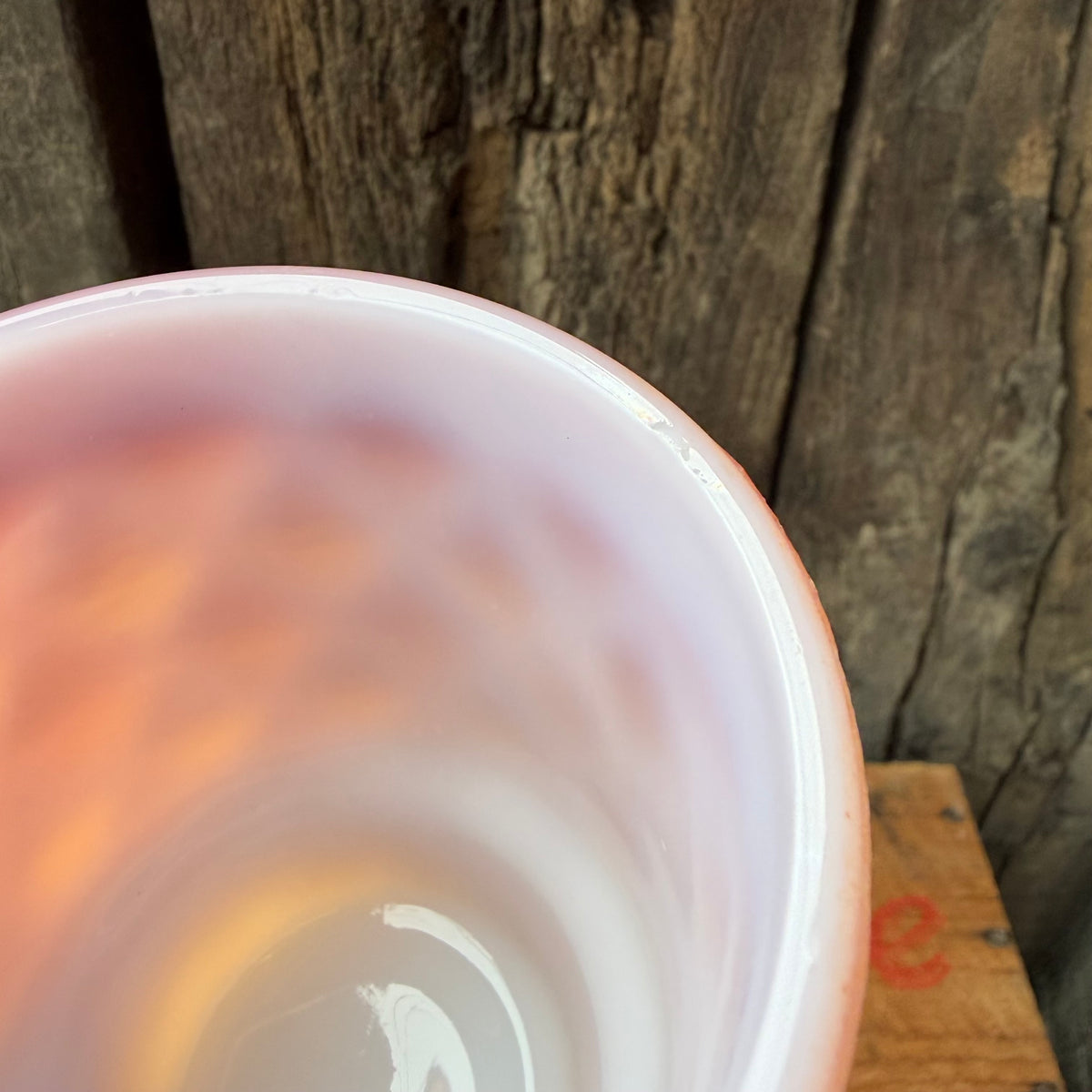 【1960s-1976 USA vintage】Fire-King Kimberley mug Orange
