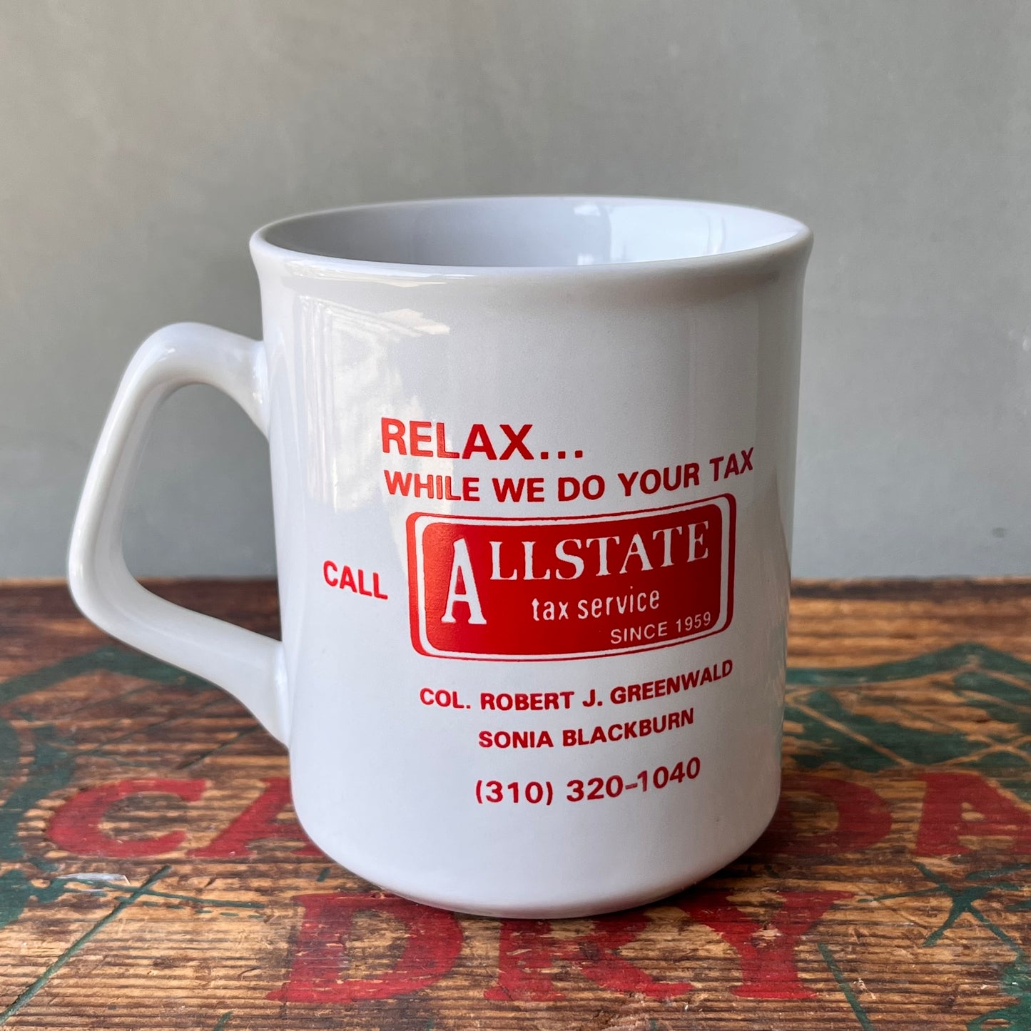 【USA vintage】ALL STATE TAX SERVICE マグカップ