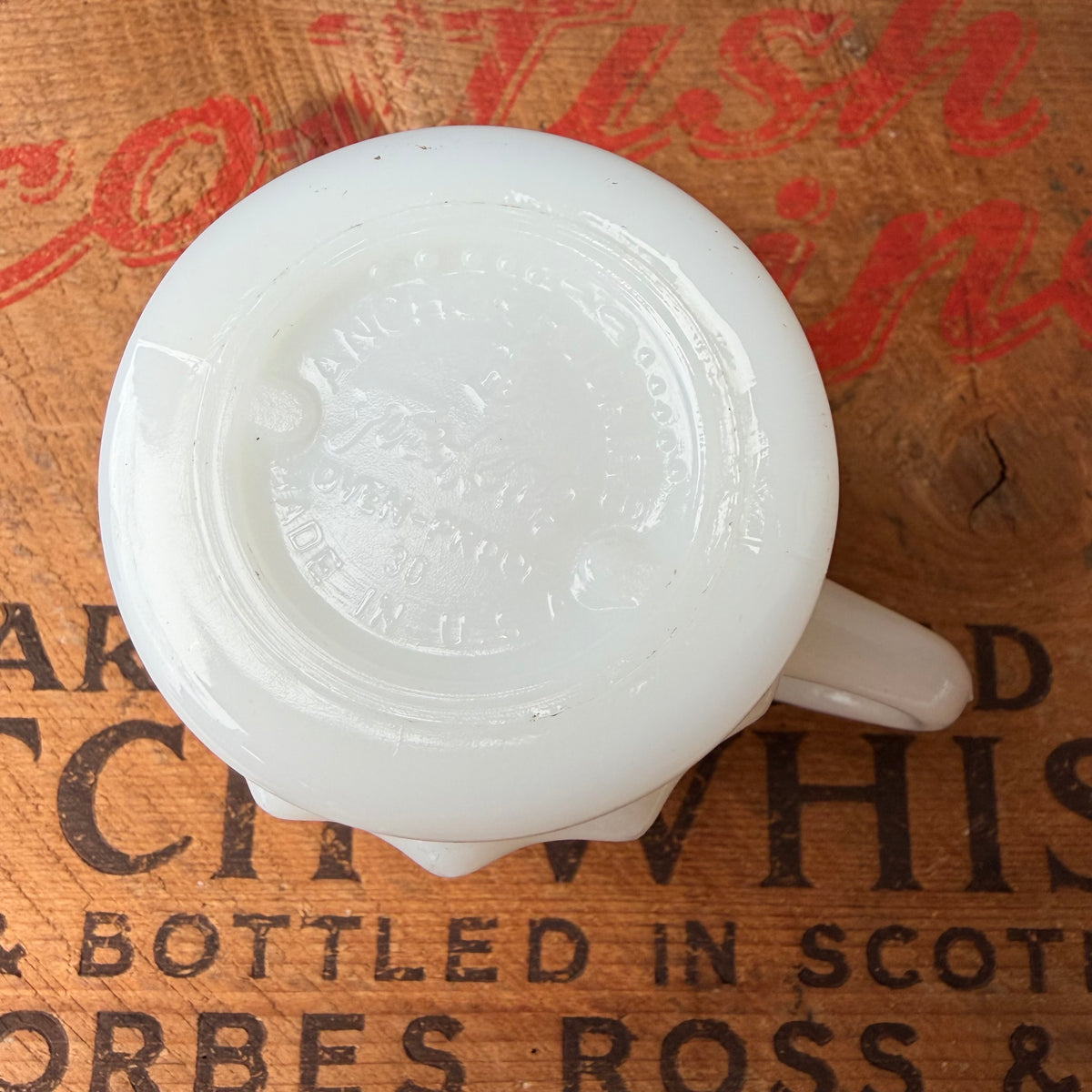 【1960s-1976 USA vintage】Fire-King Kimberley mug White