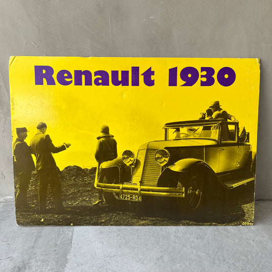 【 vintage】Renault 1930 アートスチレンボード