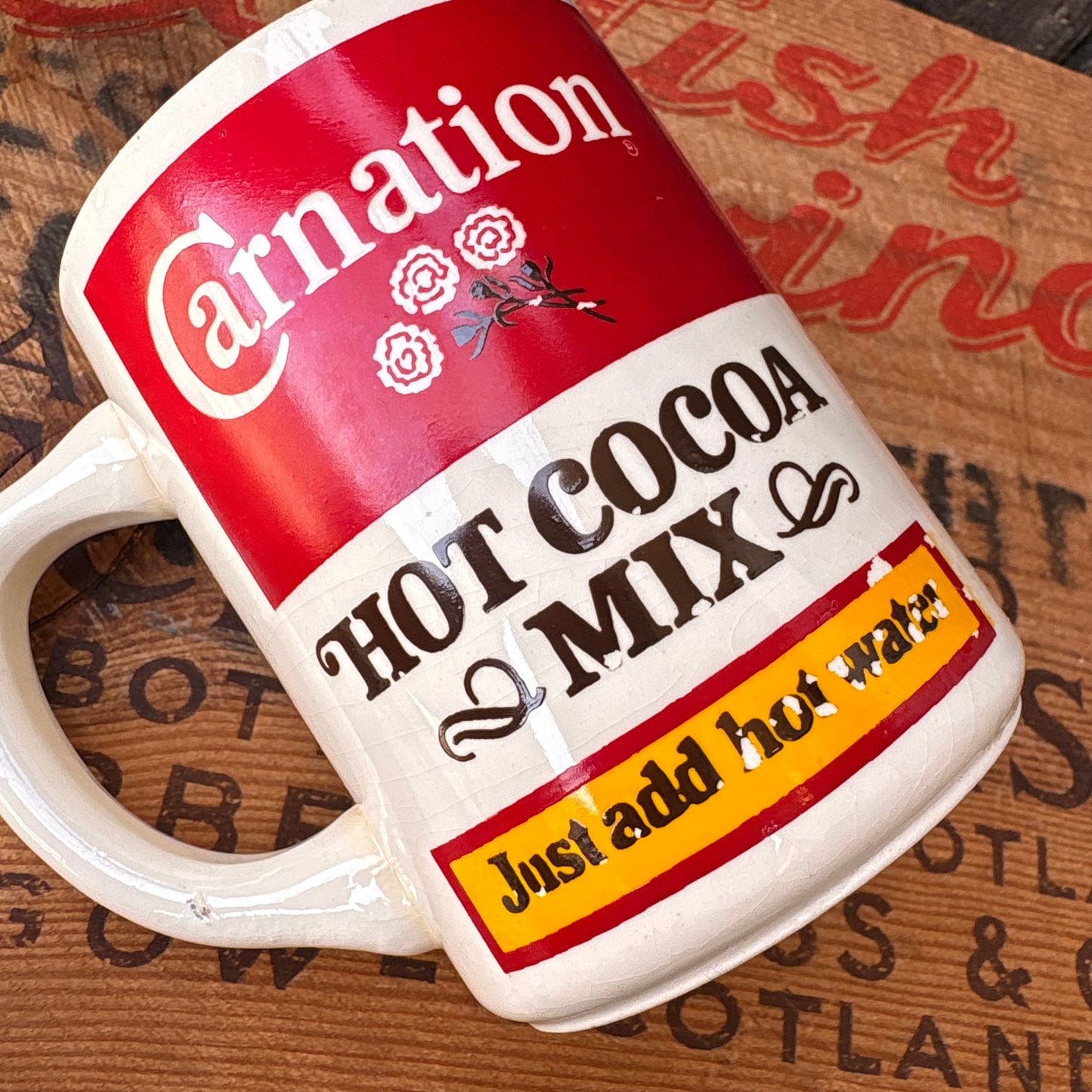 【1970s-1980s USA vintage】Carnation HOT COCOA MIX Mugcup